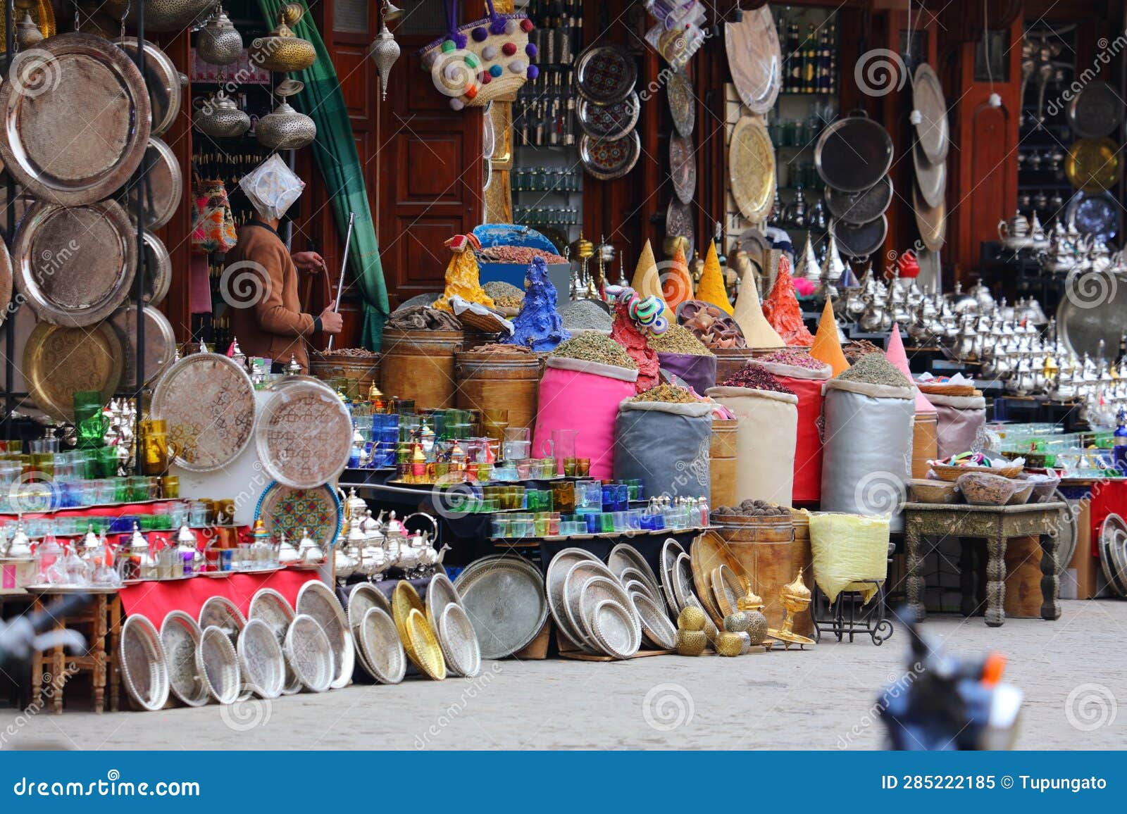 Moroccan Handicraft in Marrakech Stock Image - Image of morocco ...