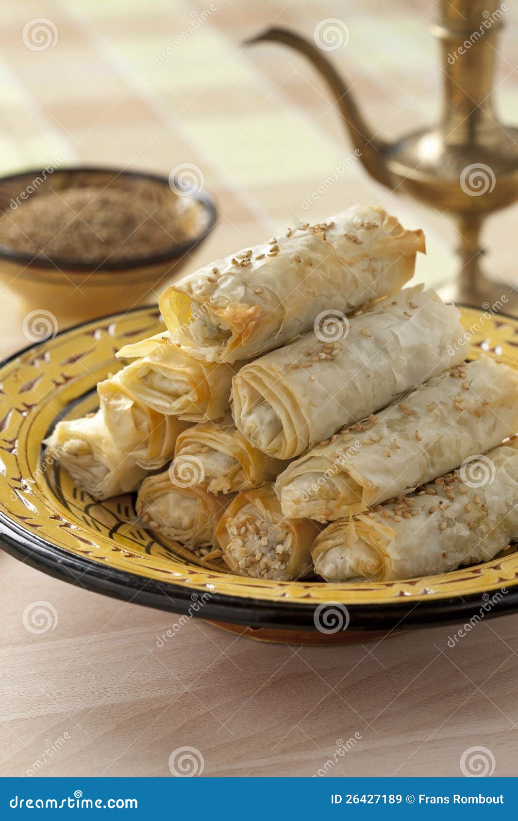 Moroccan kefta briouats stock image. Image of meat, kefta 26427189