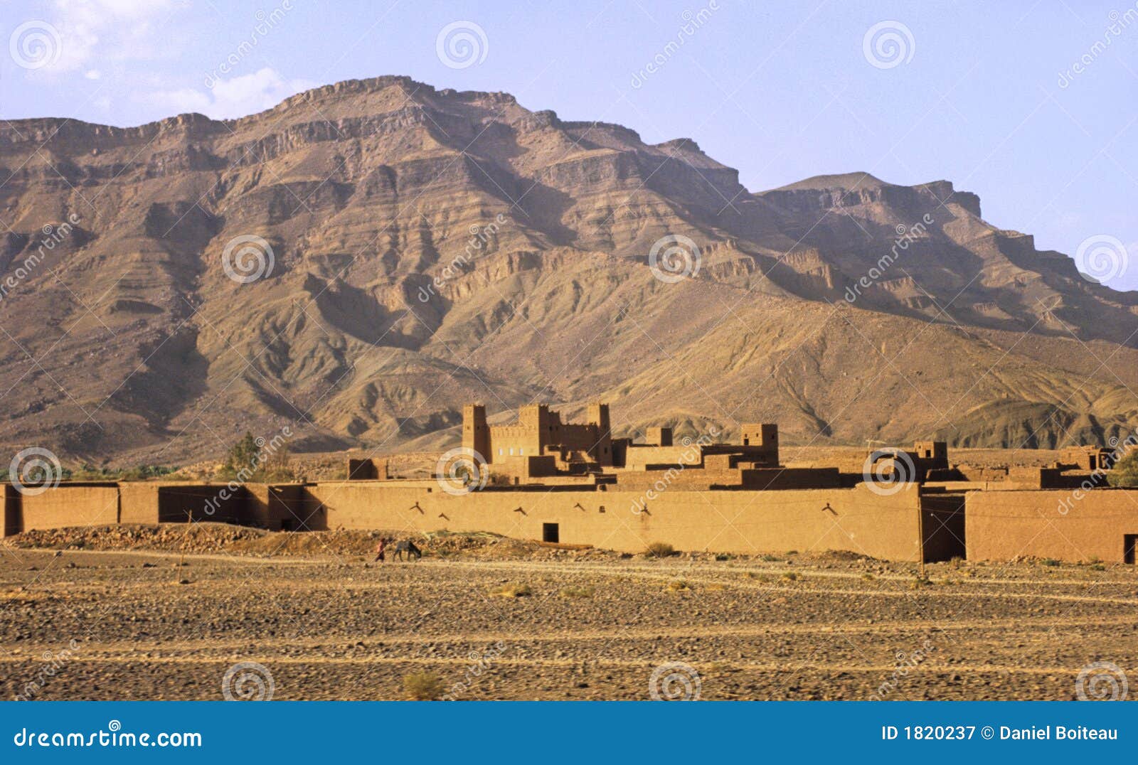 Moroccan ksar stock image. Image of earth, oasis, cliff - 1820237