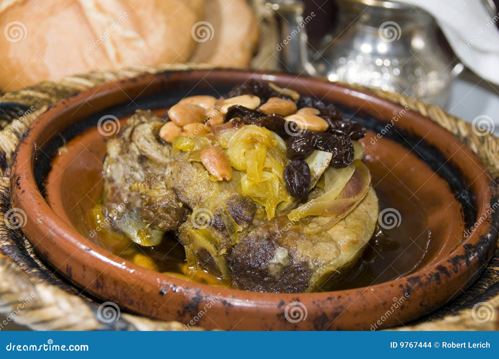 Moroccan Lamb Tagine in Marrakech Stock Photo Image of morocco, onions 9767444