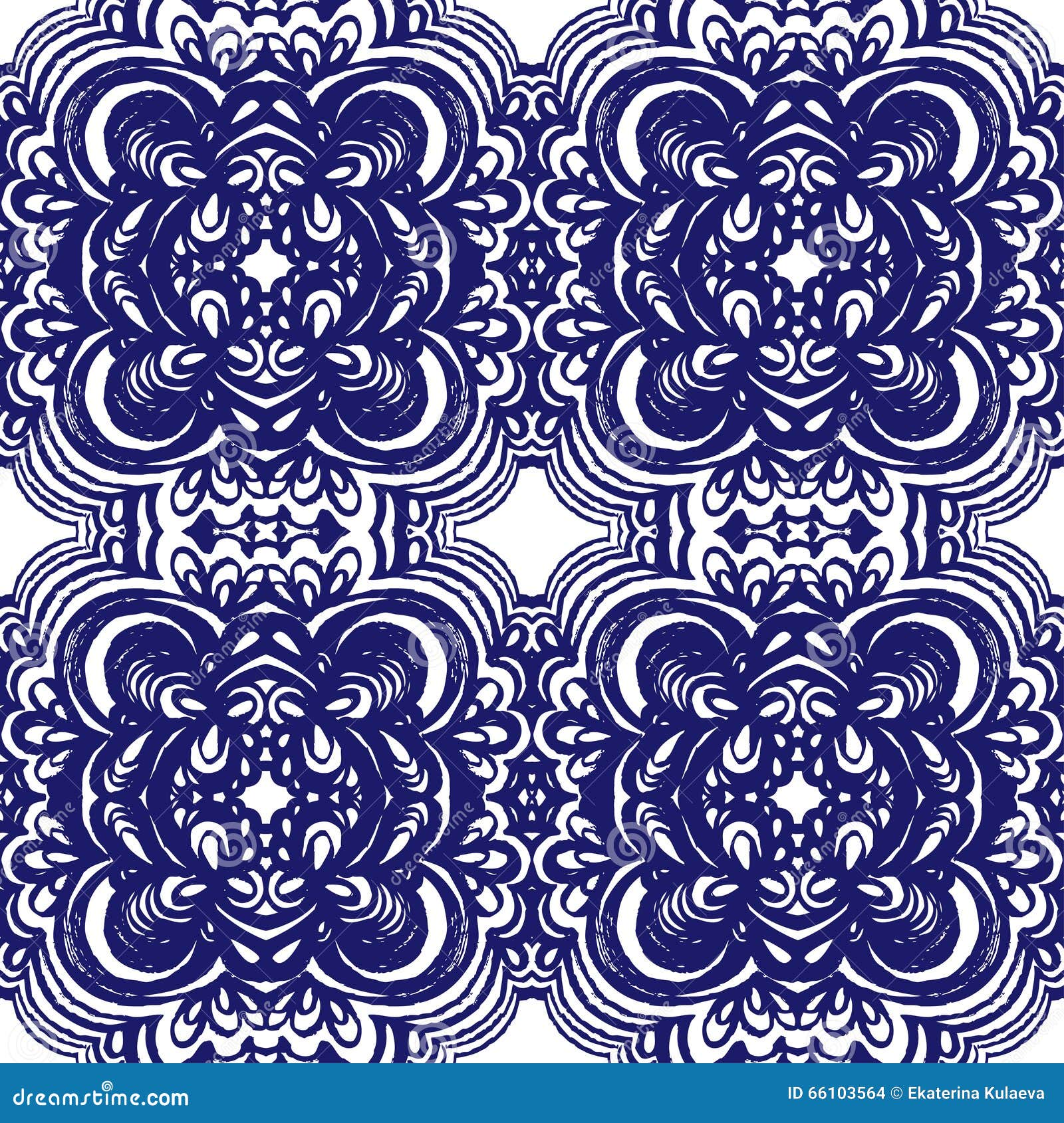 Moroccan Tiles Ornaments In Blue And White Colors. Stock Vector Illustration of arabesque
