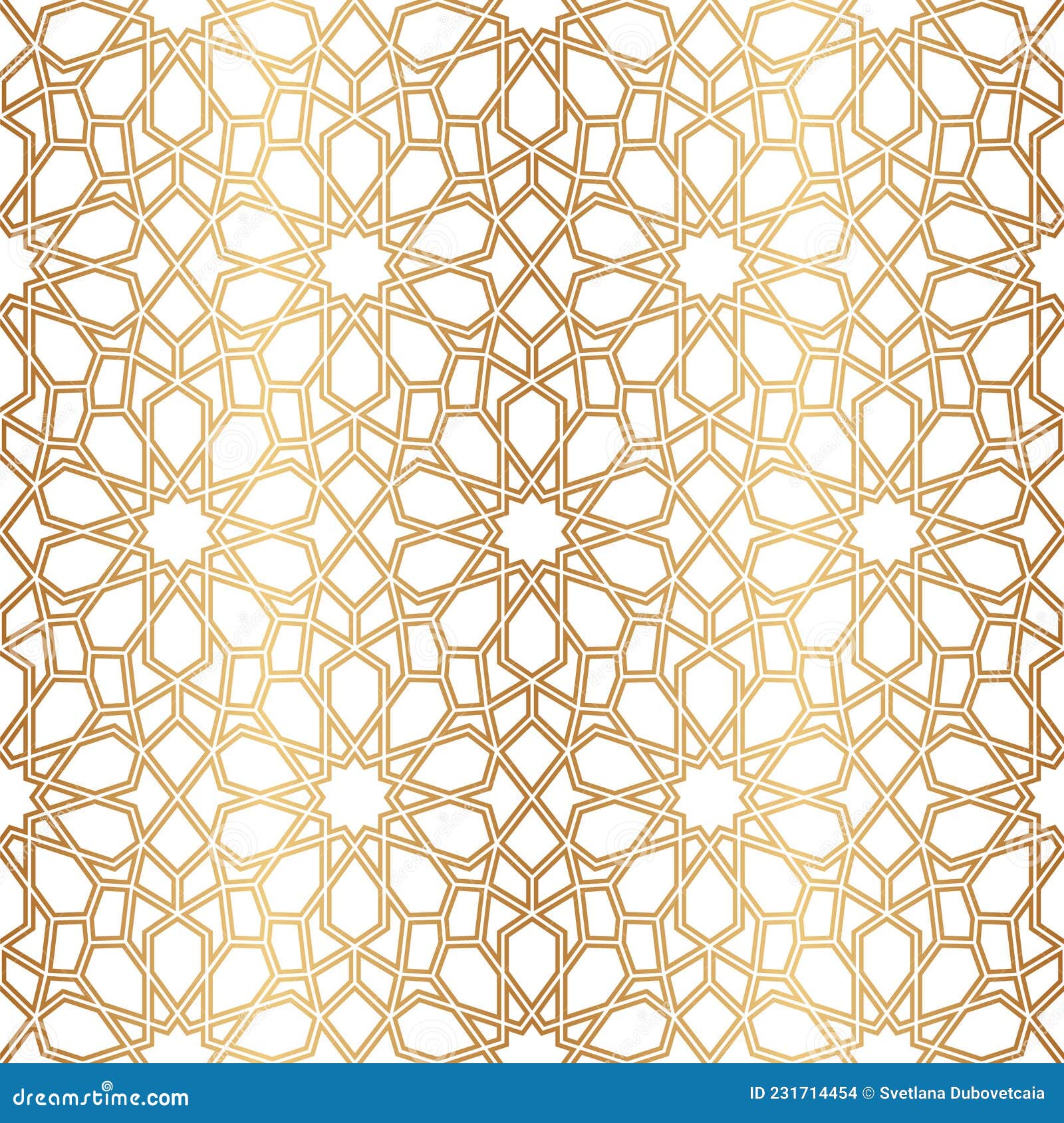morocco seamless pattern. gold ottoman motif. golden islamic background. repeated arabic star patern. repeating traditional girih