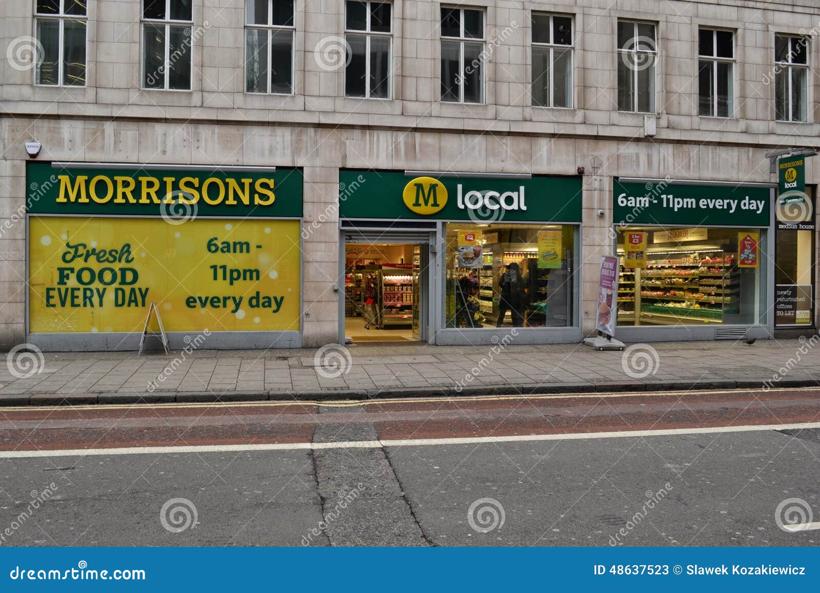 Morrisons Sklepu Centrala Londyn Zdjęcie Stock Editorial Obraz