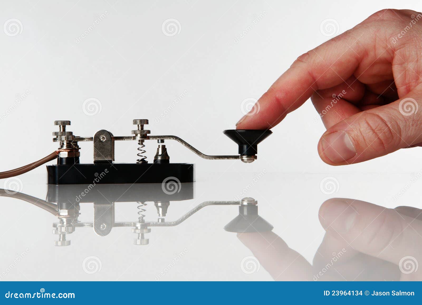 Morse Code Stock Photo Image Of Morse Connection Hand