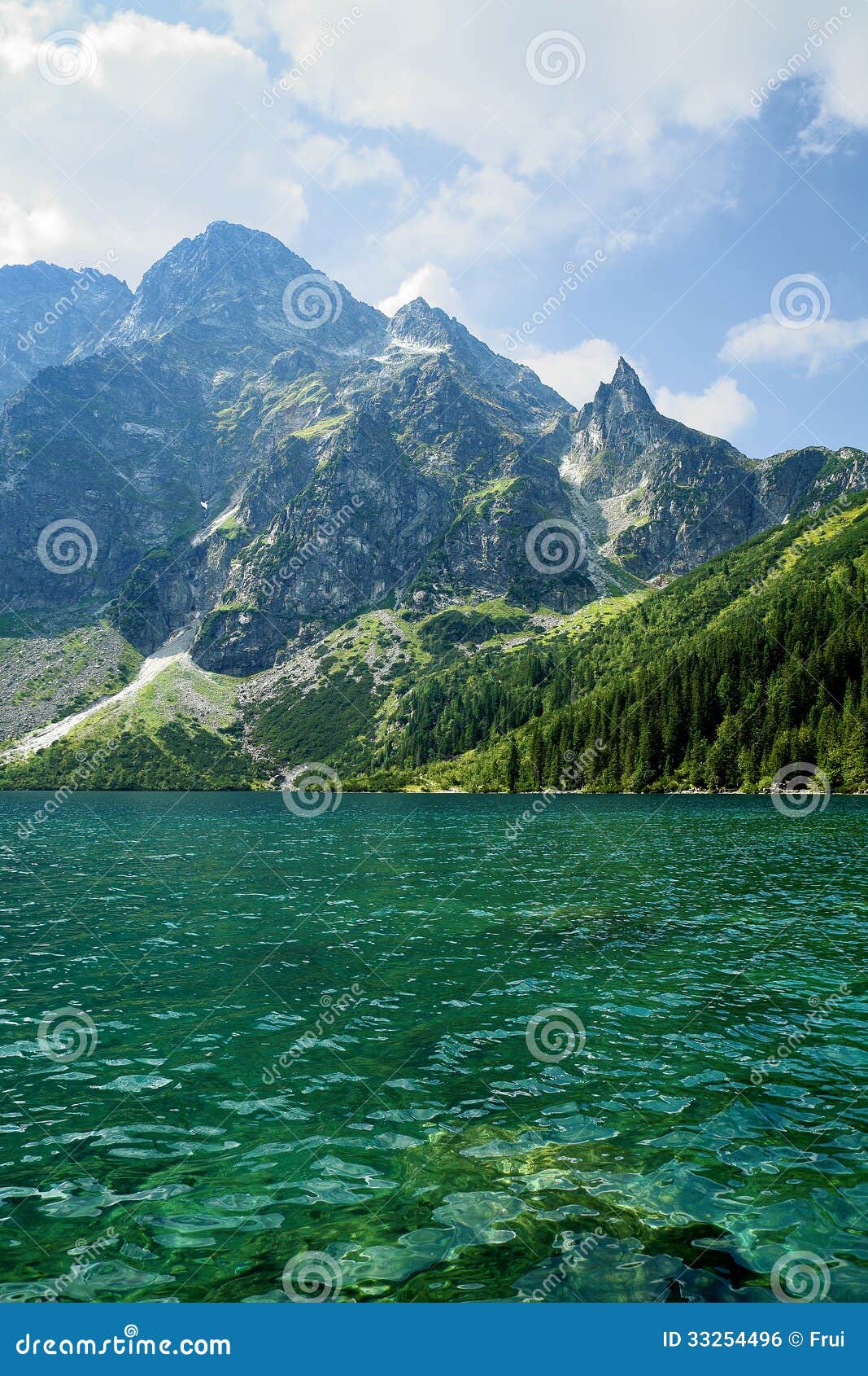 Morskie Oko in Polnischen TatraBergen Stockfoto Bild von berg, berge