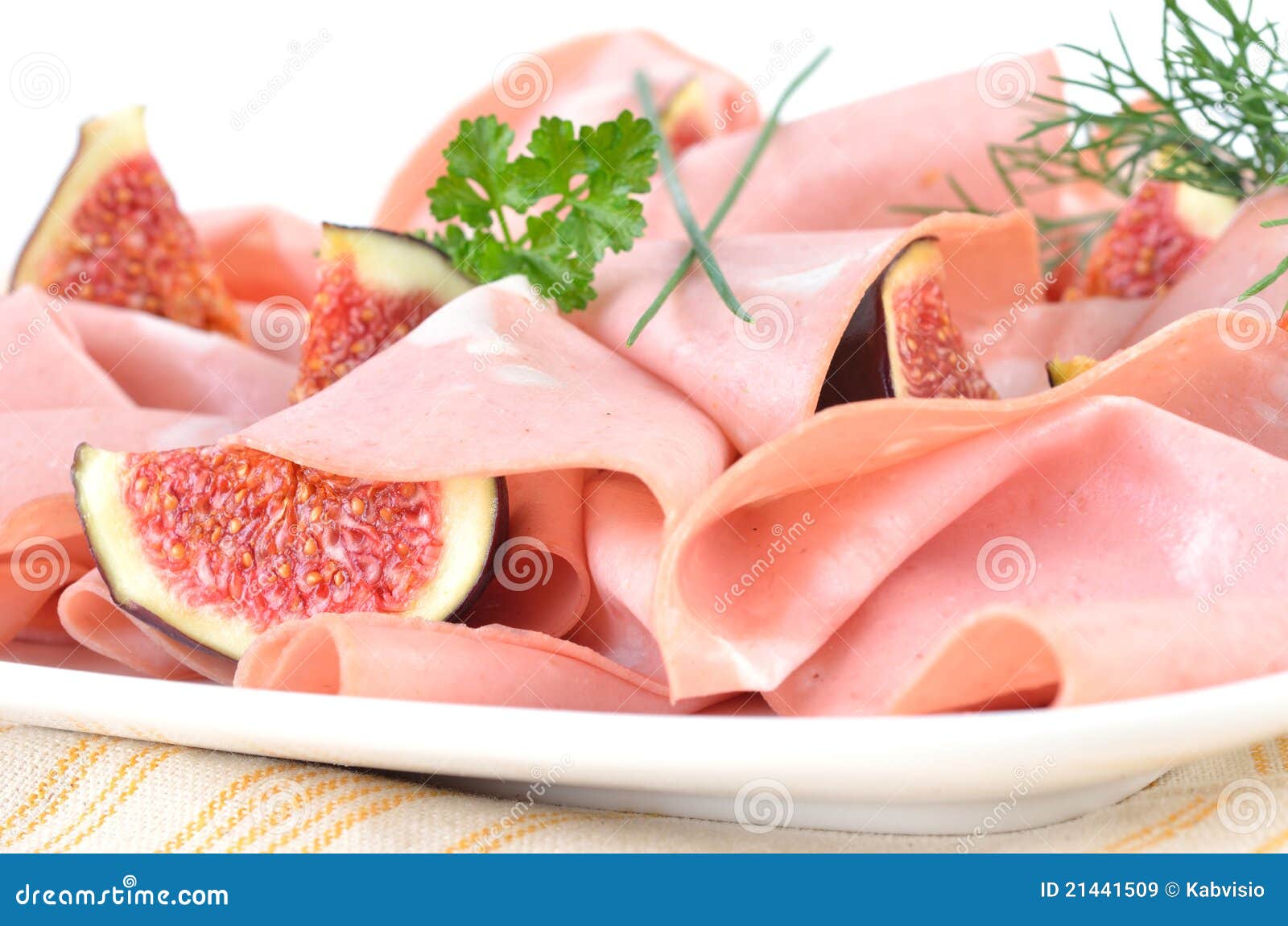 Mortadella with figs stock image. Image of italian, breakfast 21441509