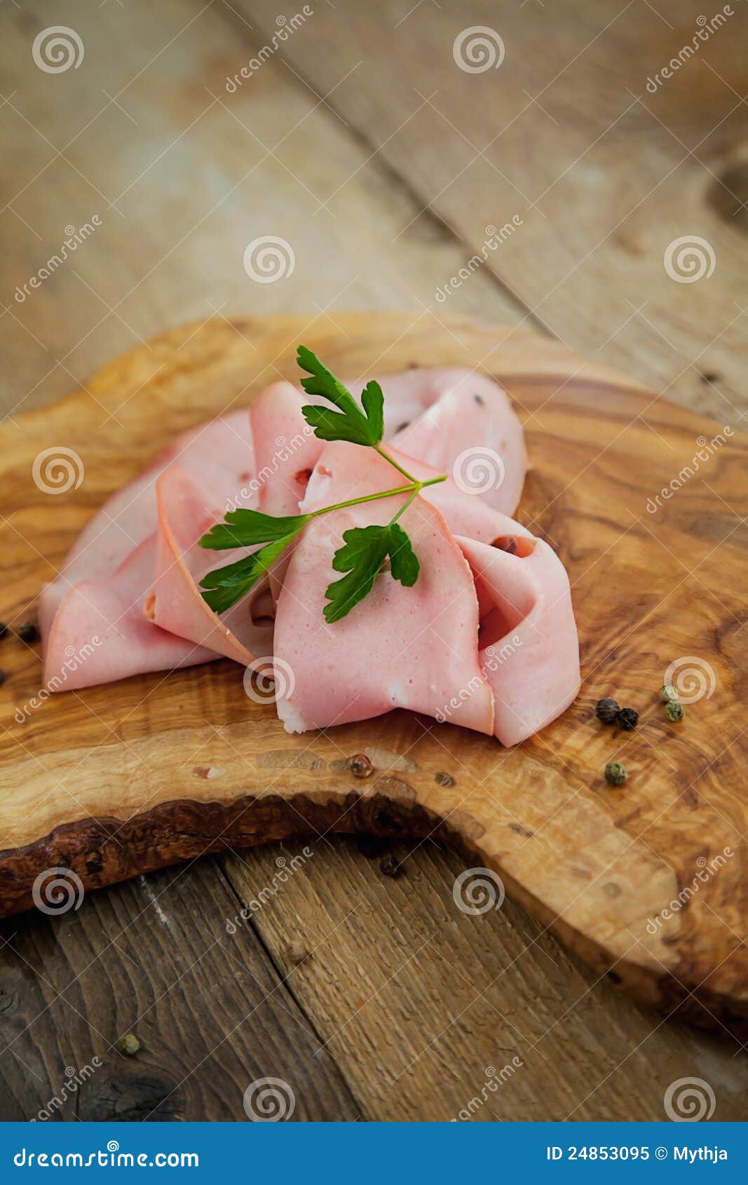 Mortadella salami stock image. Image of meat, copyspace 24853095