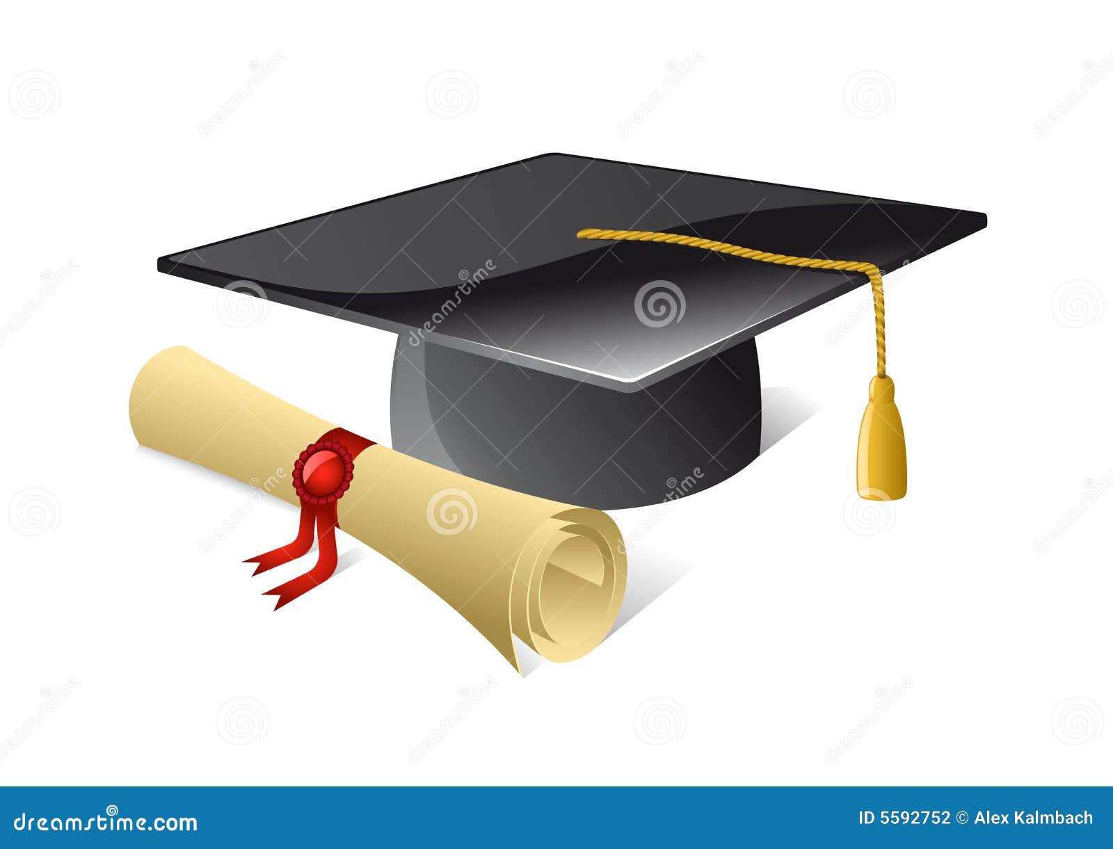 Mortar Board stock vector. Illustration of education, ceremony 5592752