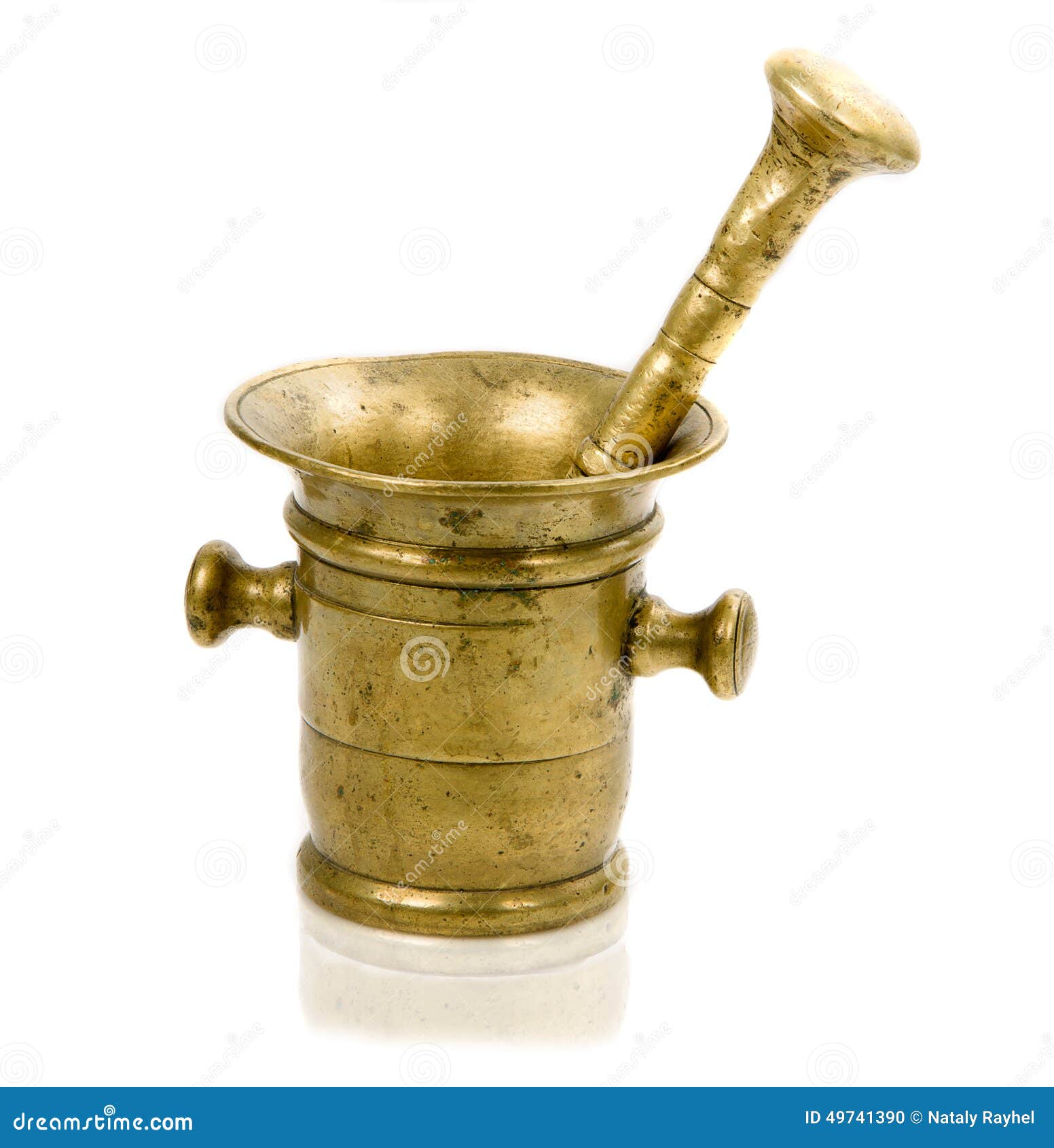 Mortar stock photo. Image of pestle, copper, brass, gold 49741390