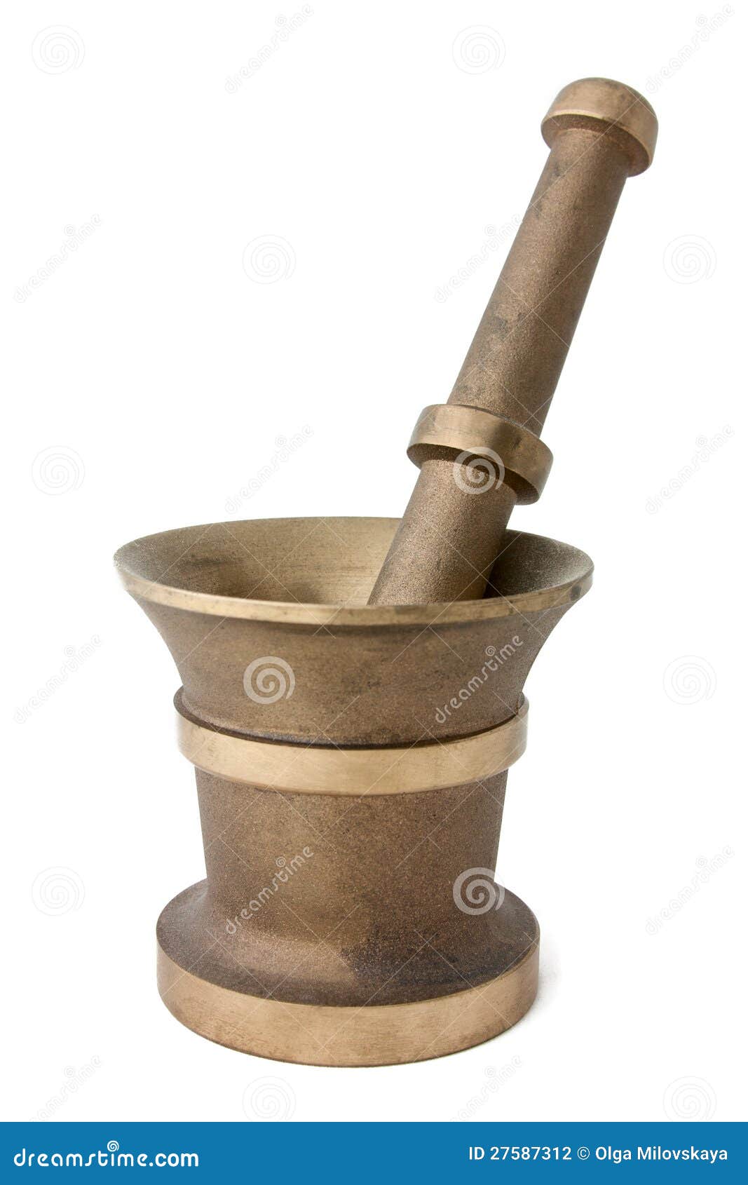 Mortar and pestle stock photo. Image of metal, kitchen 27587312
