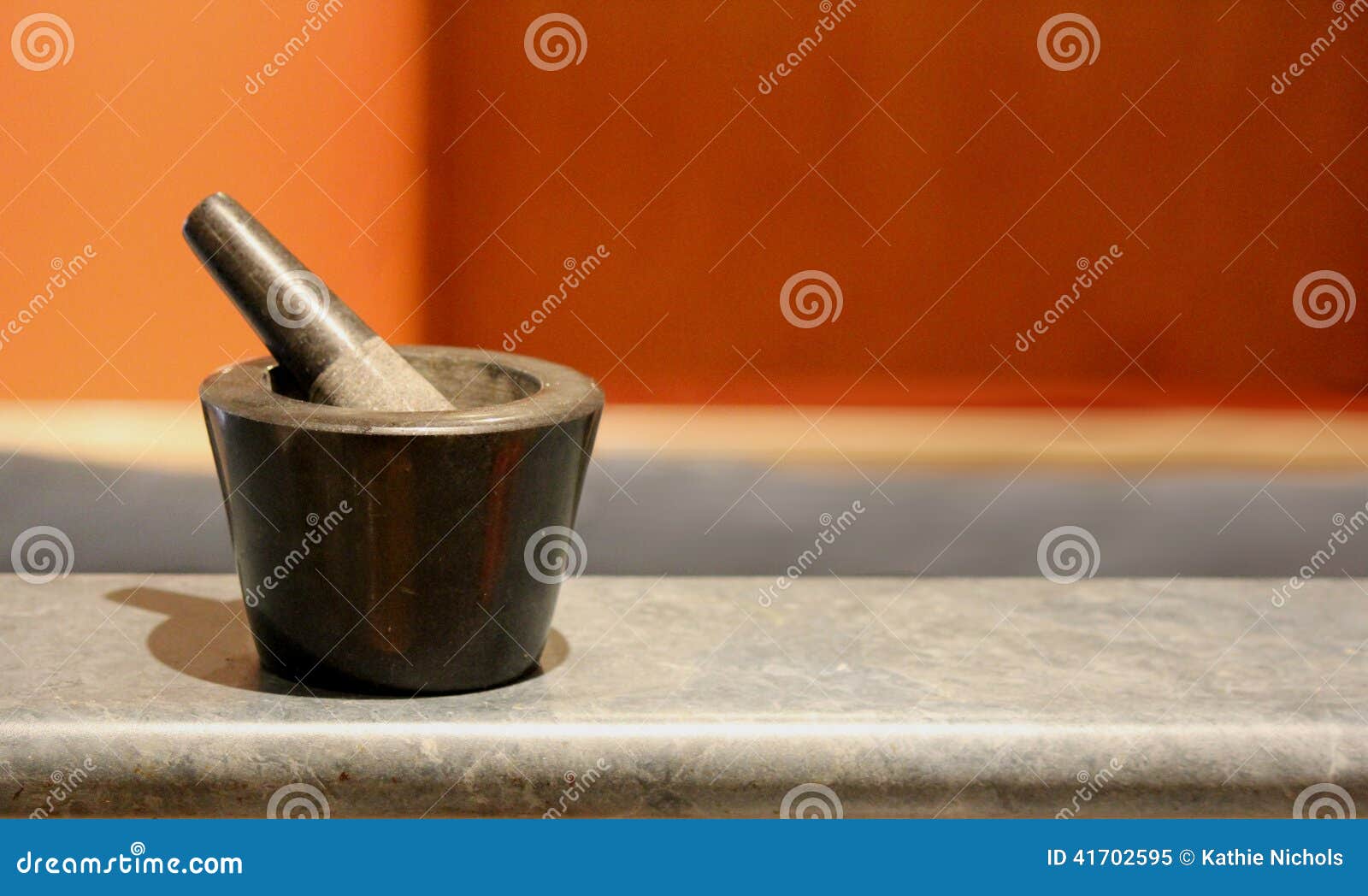 Mortar and Pestle on bench stock image. Image of culture 41702595