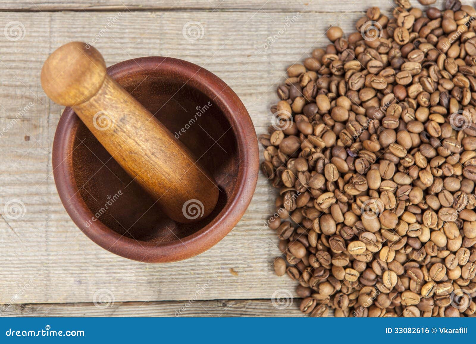 Mortar and Pestle with Brown Coffee Stock Photo Image of macro, light