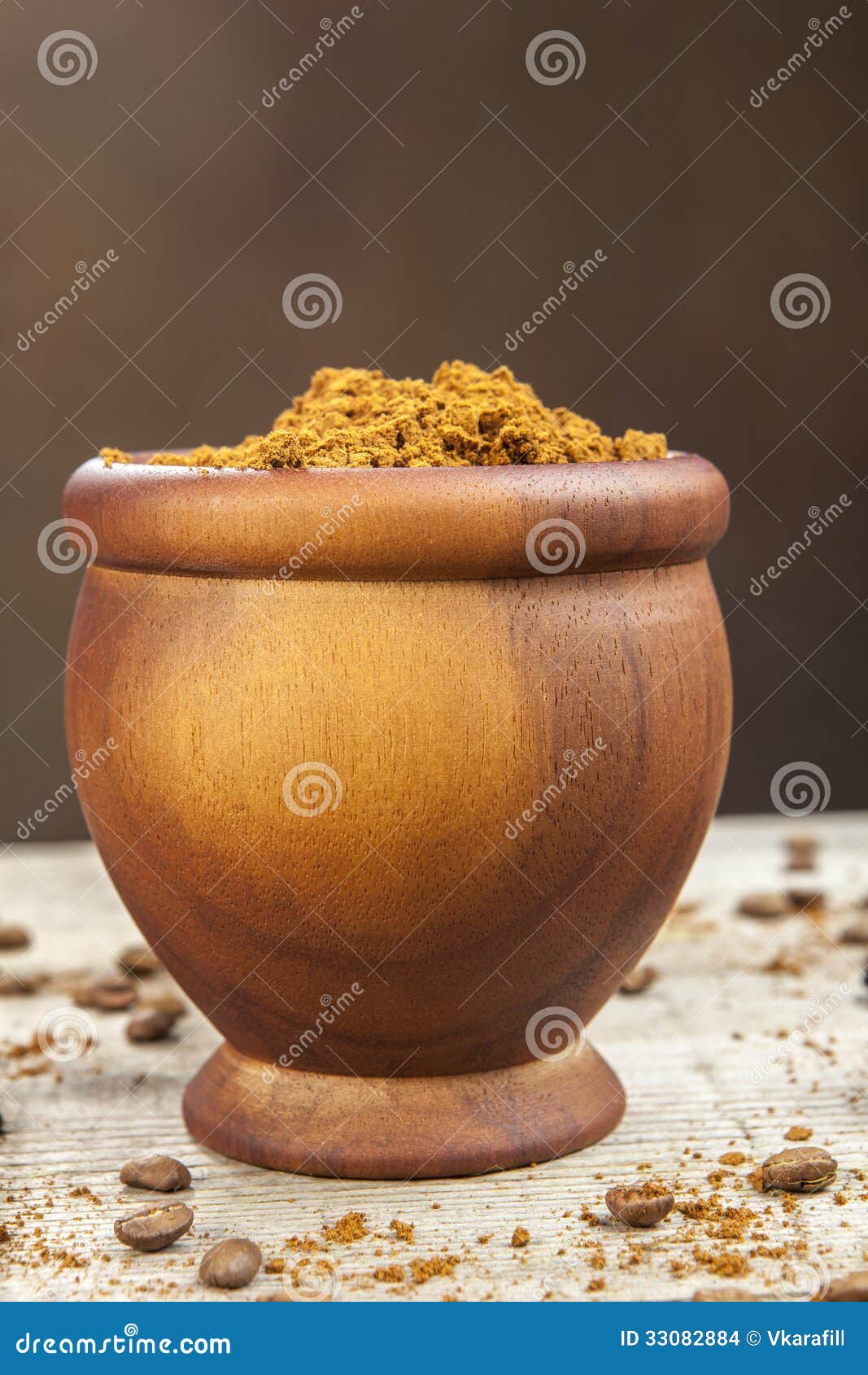 Mortar and Pestle with Brown Coffee Stock Photo Image of macro