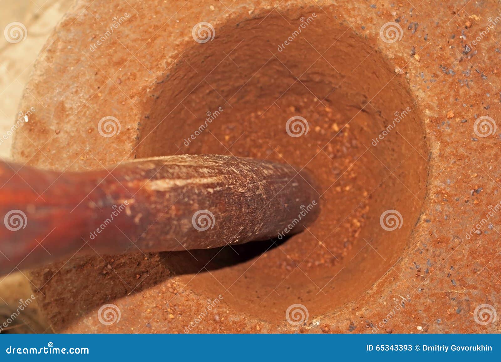 Mortar and Pestle for Grinding Coffee Stock Image Image of aroma
