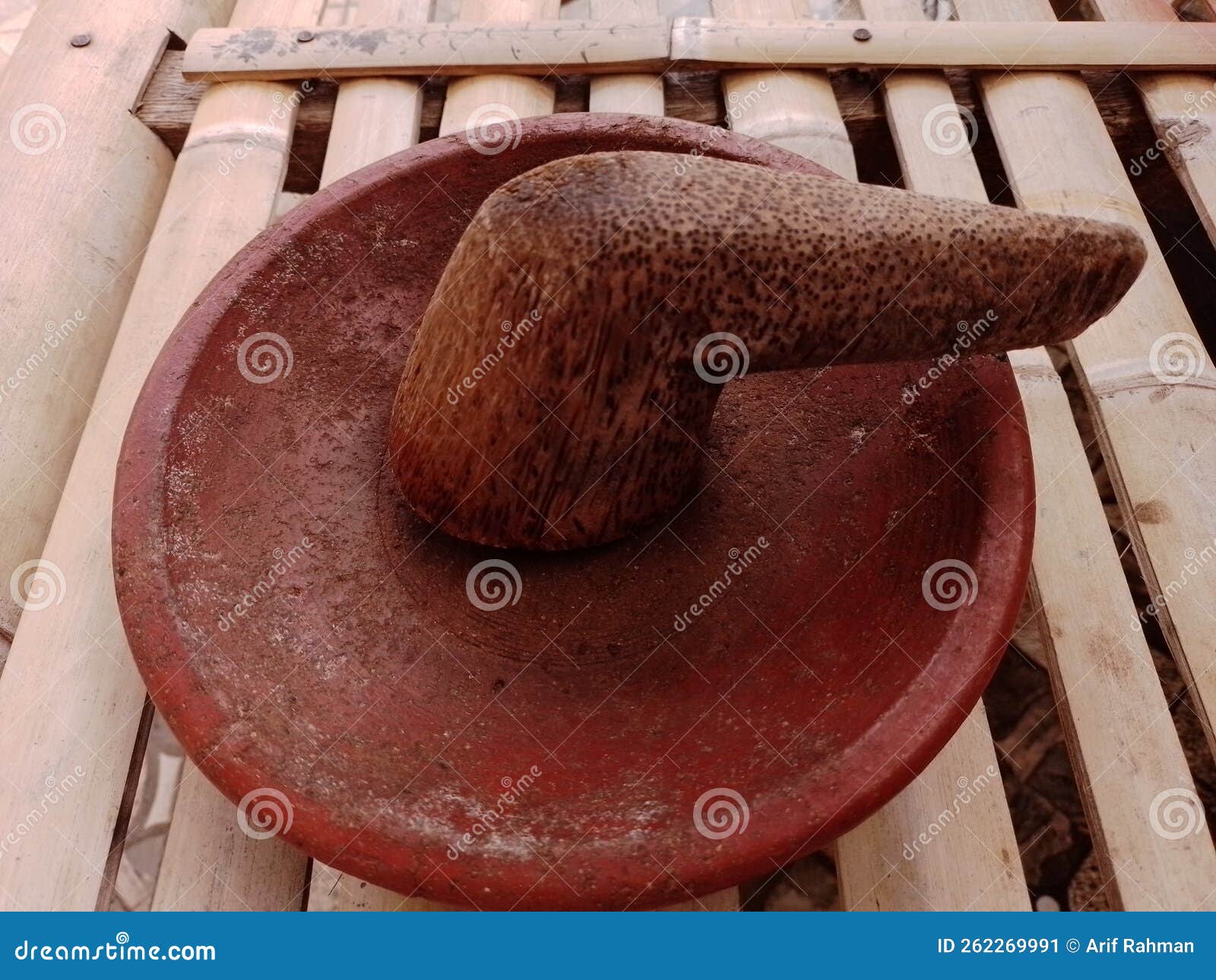 Mortar and Pestle the Ground Stock Image Image of carving, chocolate 262269991