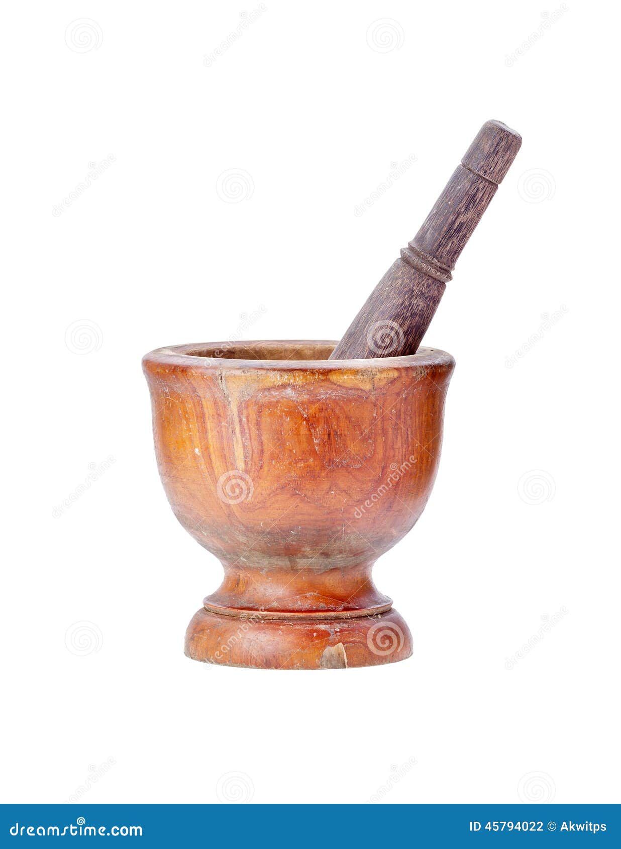 Mortar and Pestle on Isolated White Background Stock Photo Image of
