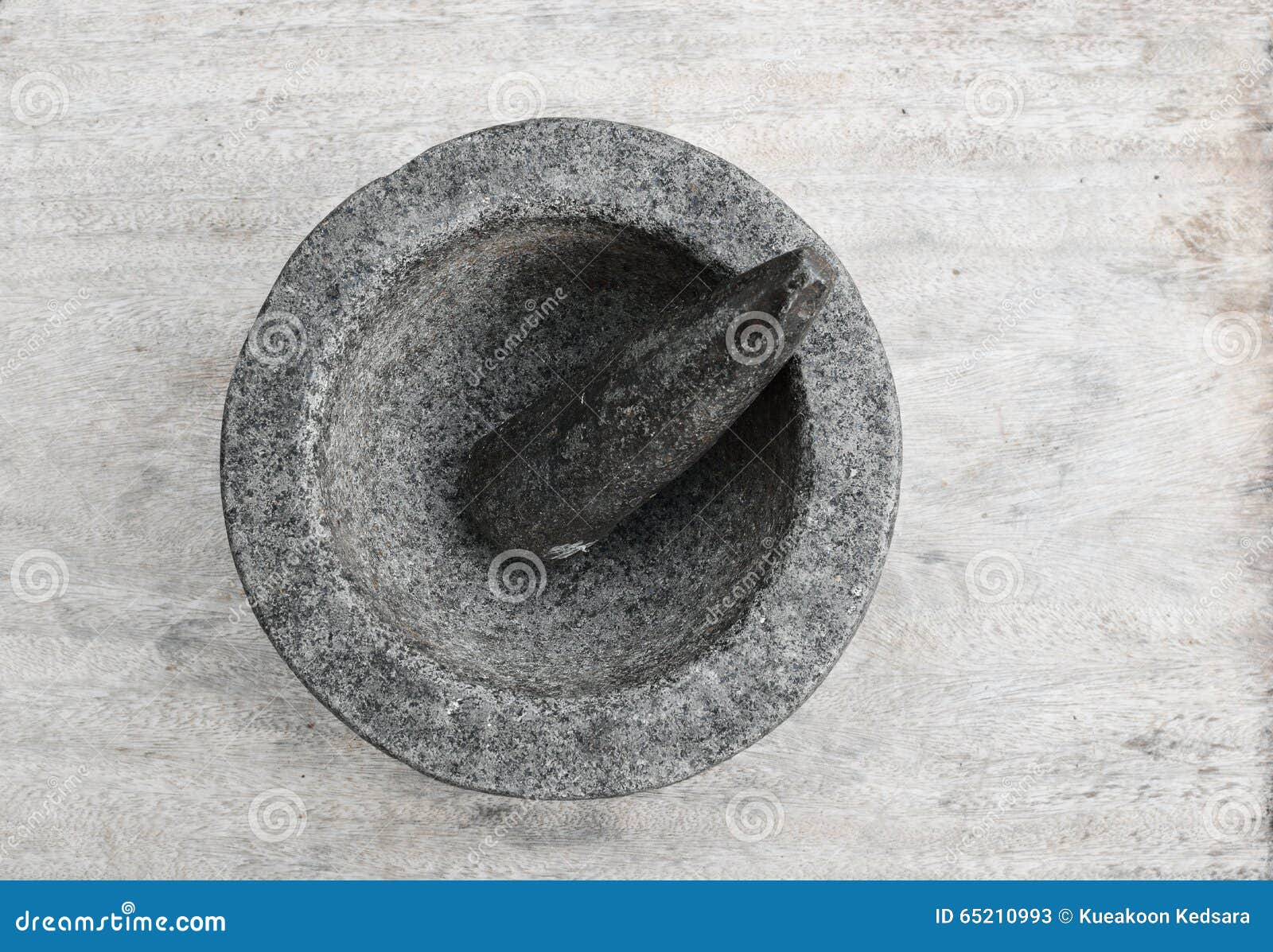 Mortar and Pestle on a Wooden Table Stock Image Image of ingredient