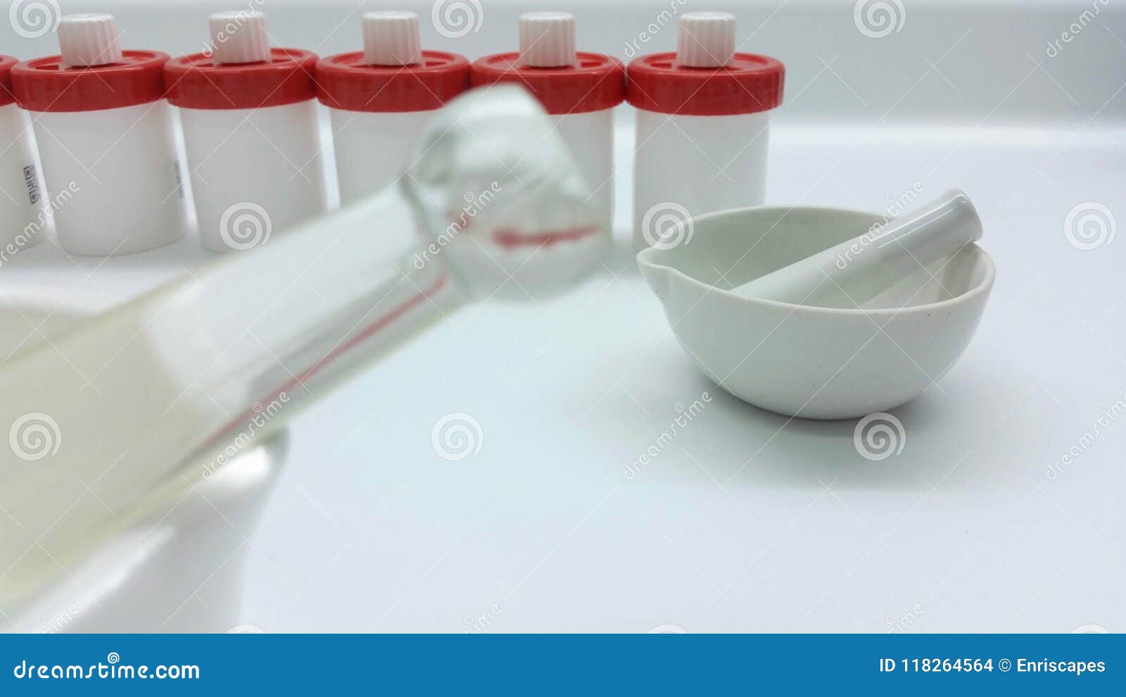 Mortars and Containers for Ointments Stock Photo Image of pharmaceutical, drugstore 118264564
