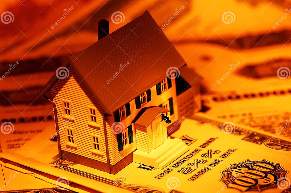 Mortgage stock photo. Image of conceptual, model, certificate 409400