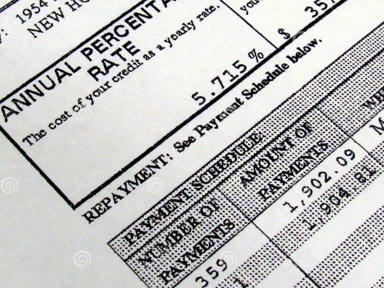 Mortgage Amortization Schedule Stock Photo Image of debt, amount 5612352