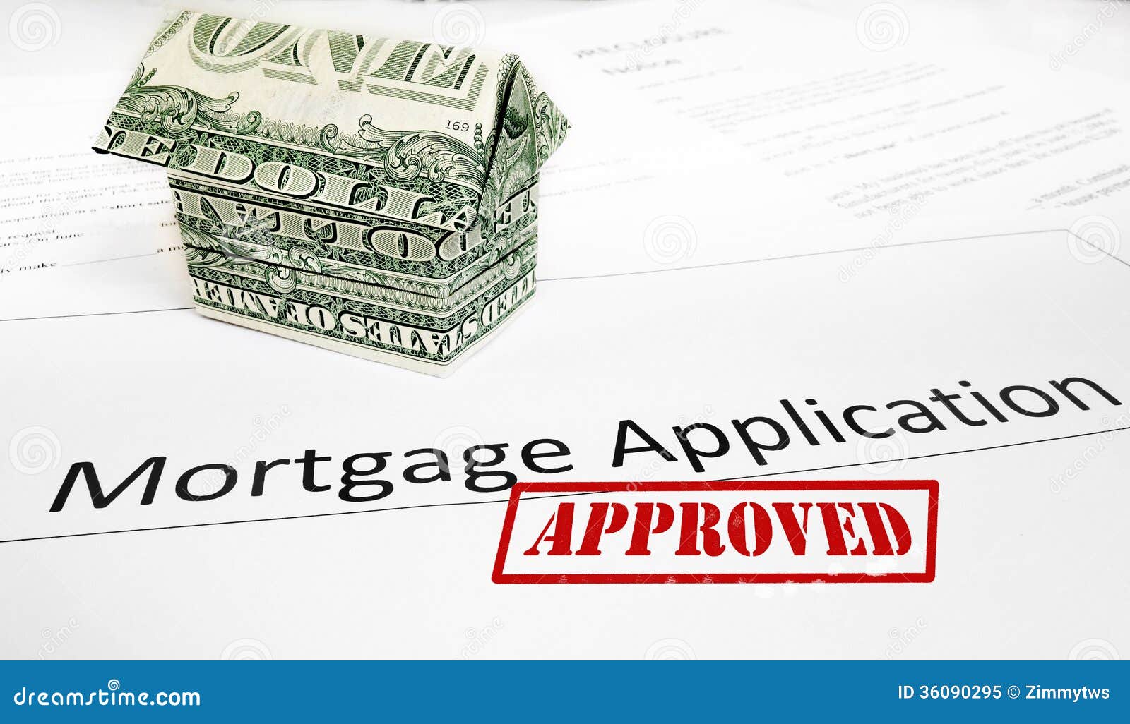 Mortgage app approval stock image Image of house 