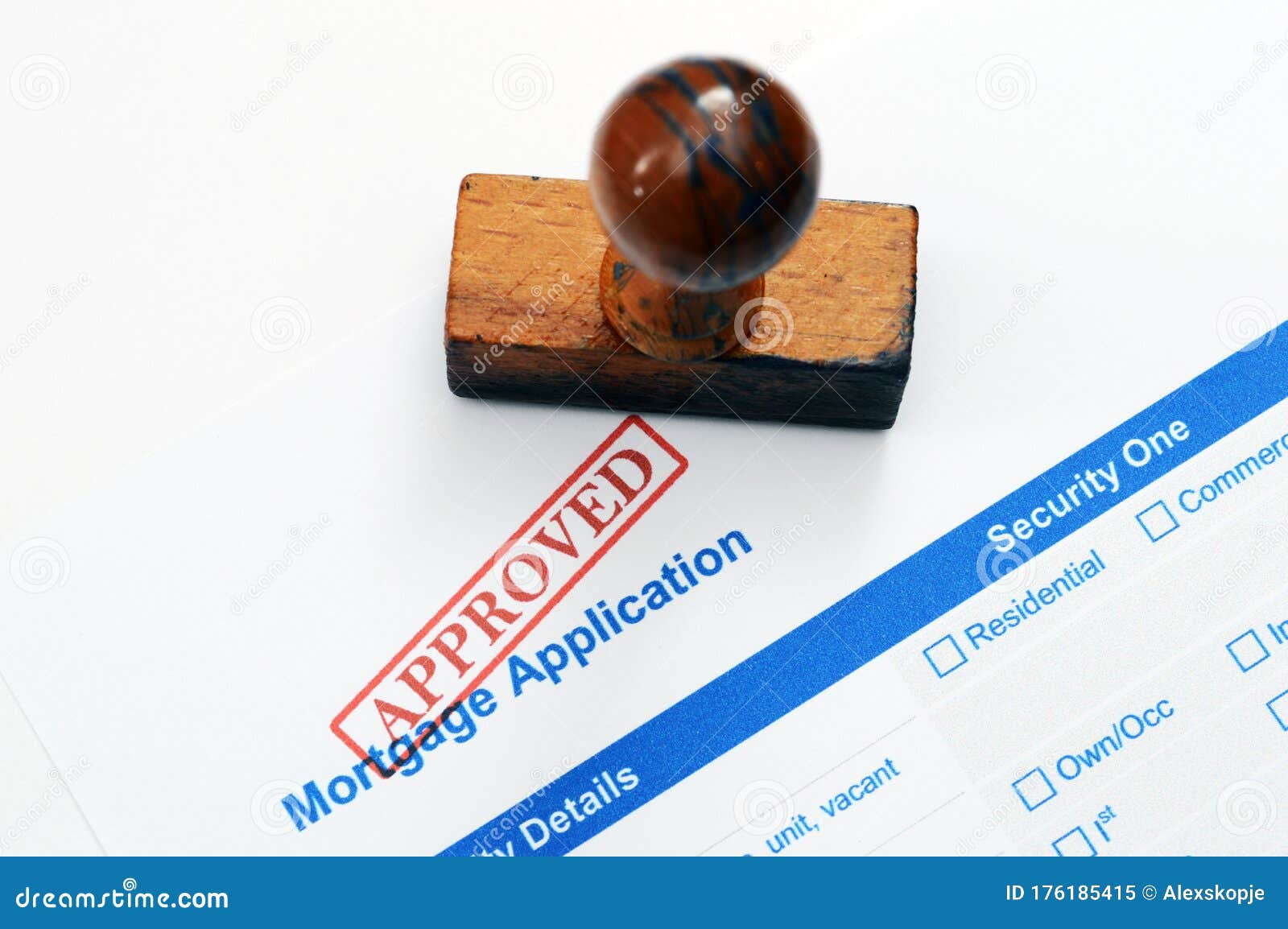 Mortgage Application Approved Stock Image Image of dollar