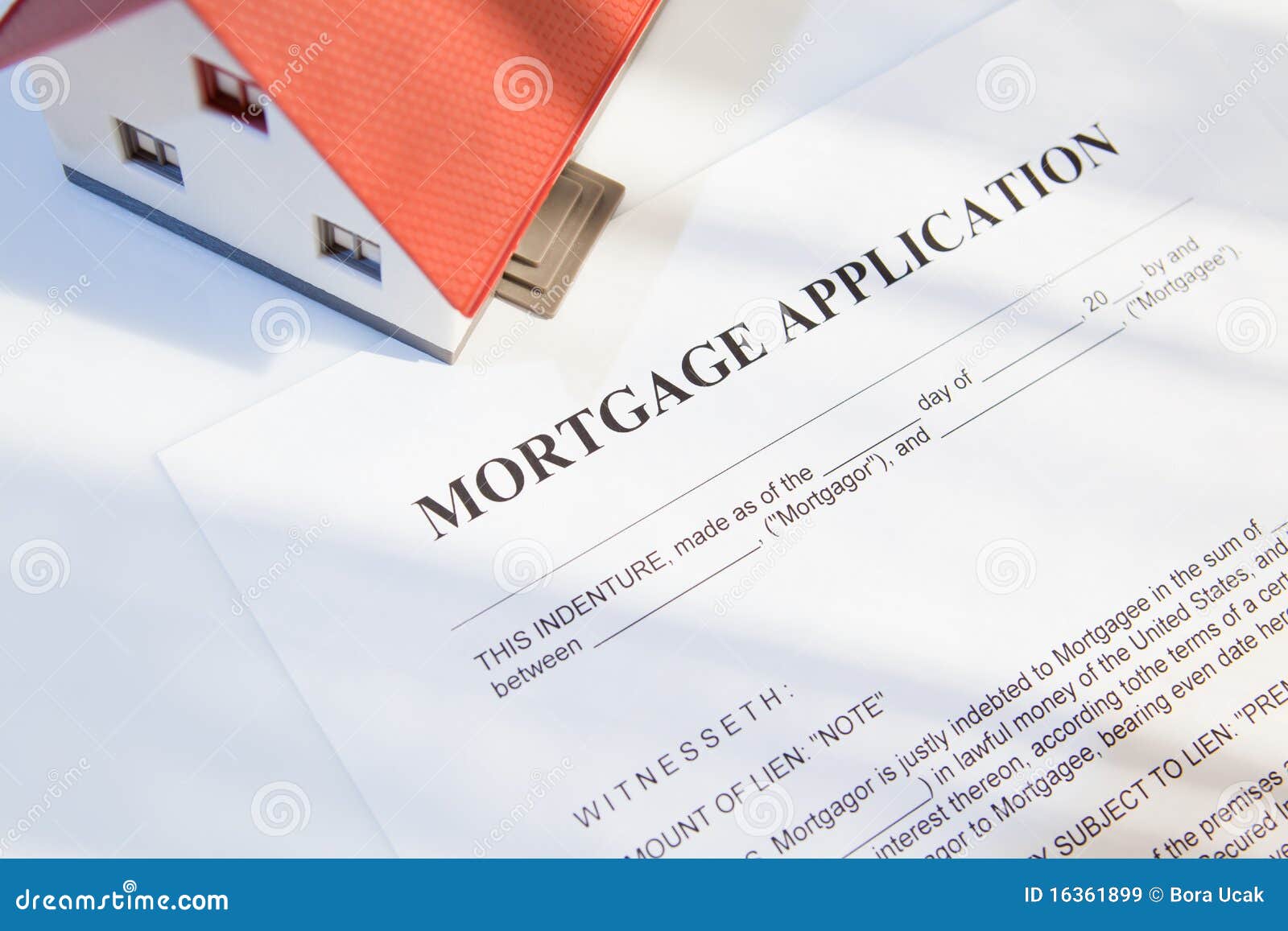 Mortgage for real estate stock image. Image of real, house 16361899