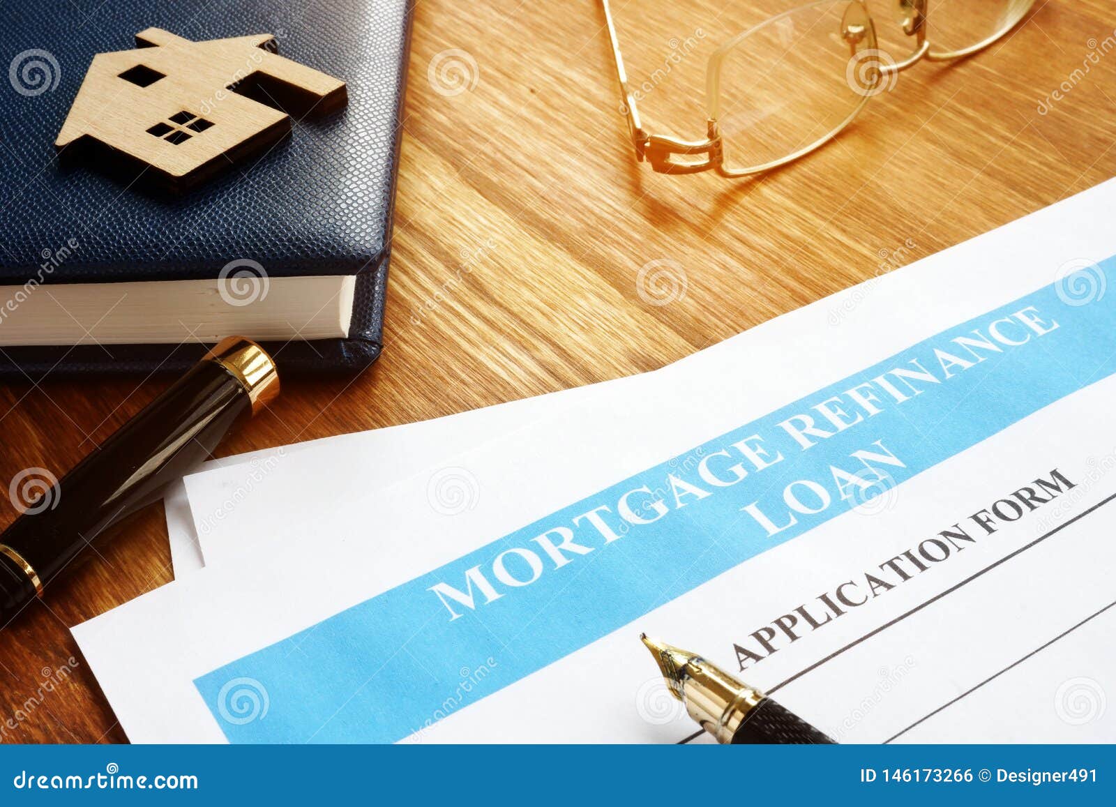 mortgage refinance loan application form.