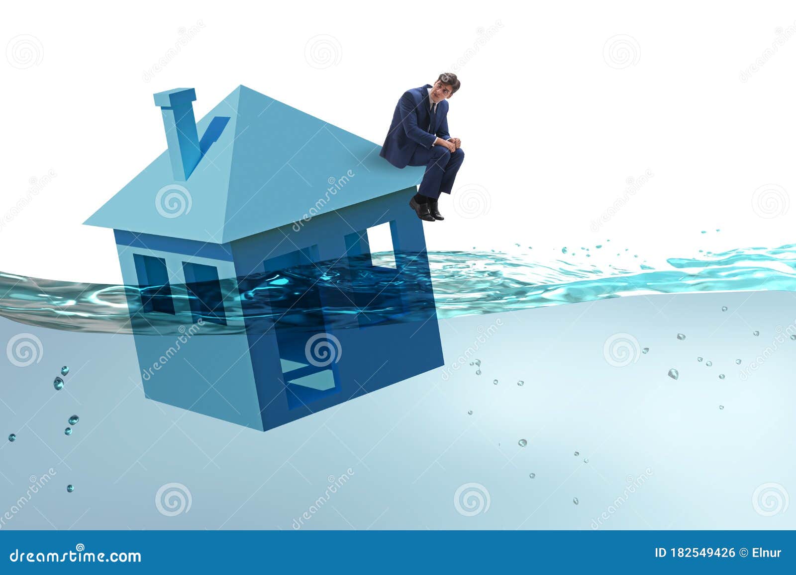 Mortgage Repayment Failure Concept with Man Stock Photo Image of