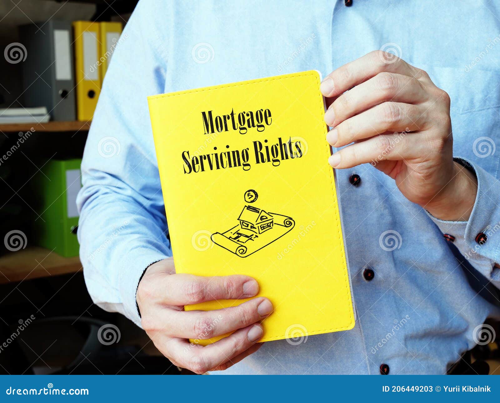 Mortgage Servicing Rights Sign on the Sheet Stock Image Image of