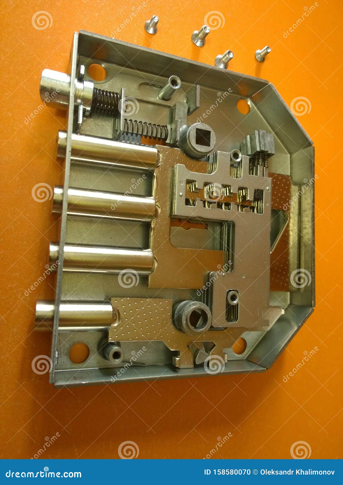 Mortise Door Mechanical Lock Stock Photo Image Of Fixing