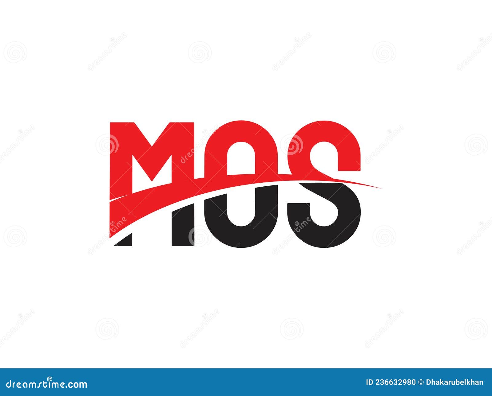 MOS Letter Initial Logo Design Stock Vector - Illustration of business ...