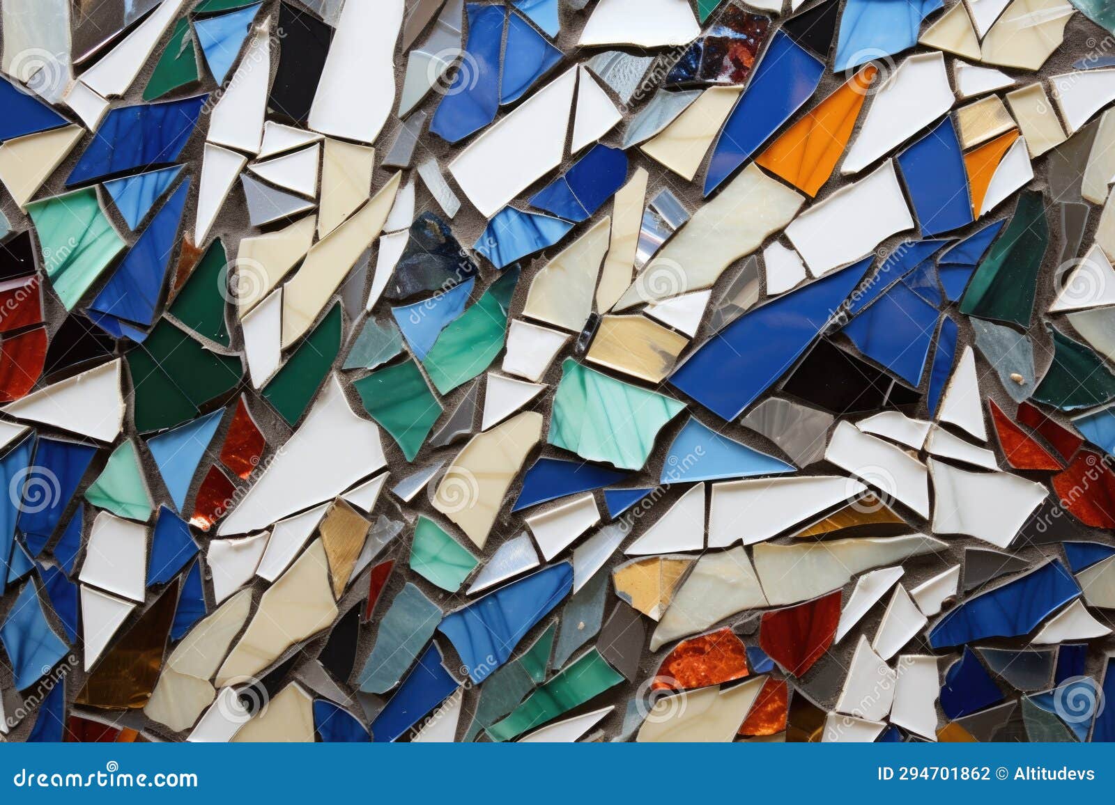 A Mosaic Artwork Made from Ceramic Shards Stock Photo Image of mosaic