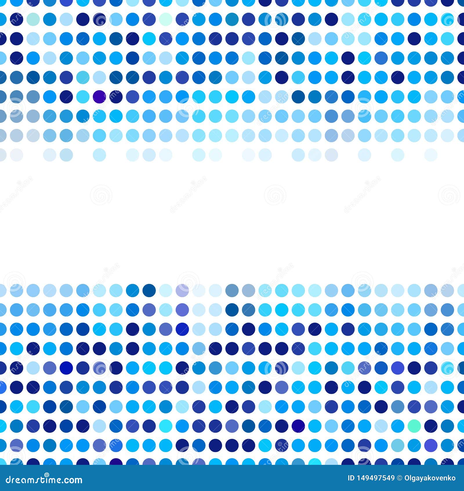 mosaic background random dark and light blue circles,  pattern of polka dots, neutral versatile pattern for business techno