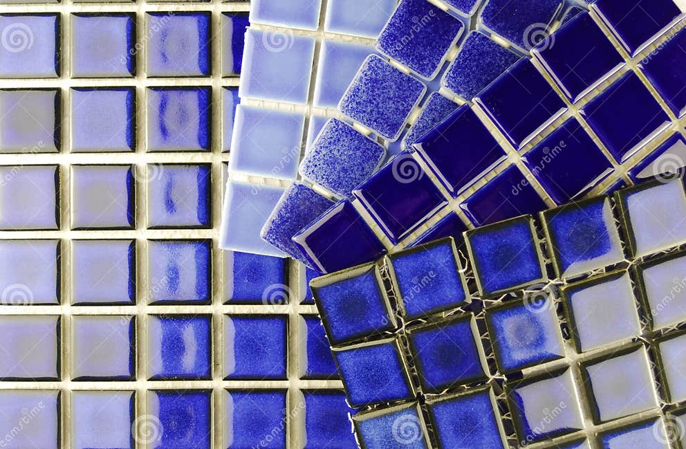 Mosaic ceramic blue tiles stock photo. Image of inside 13027218