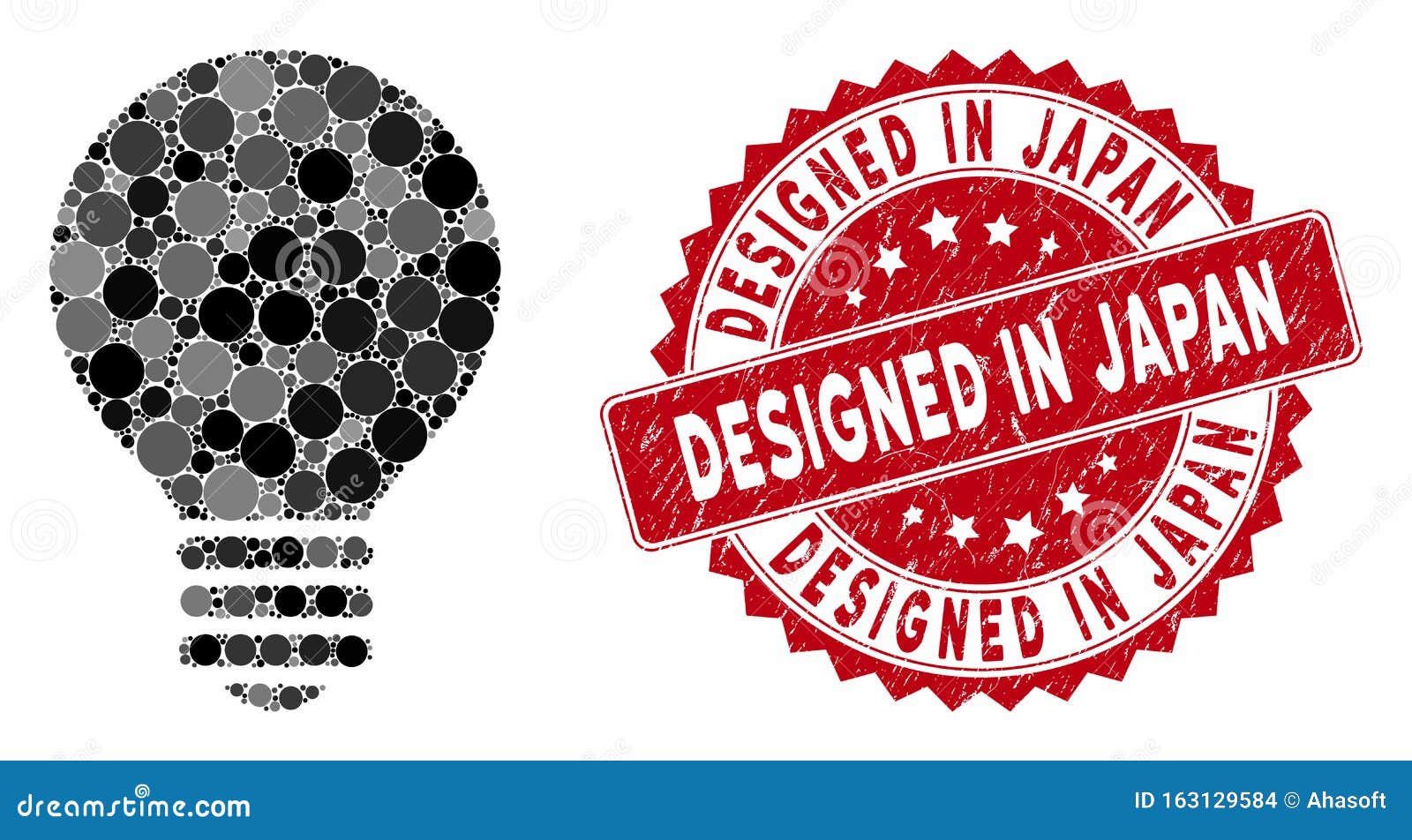 Mosaic Electric Bulb With Distress Designed In Japan Stamp Stock Illustration Illustration Of Japan Grunge Mosaic Electric Bulb With Distress Designed In Japan Stamp Stock Illustration Illustration Of Japan Grunge