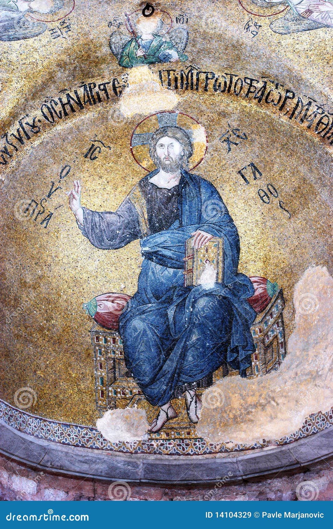 mosaic of jesus christ, fethiye camii