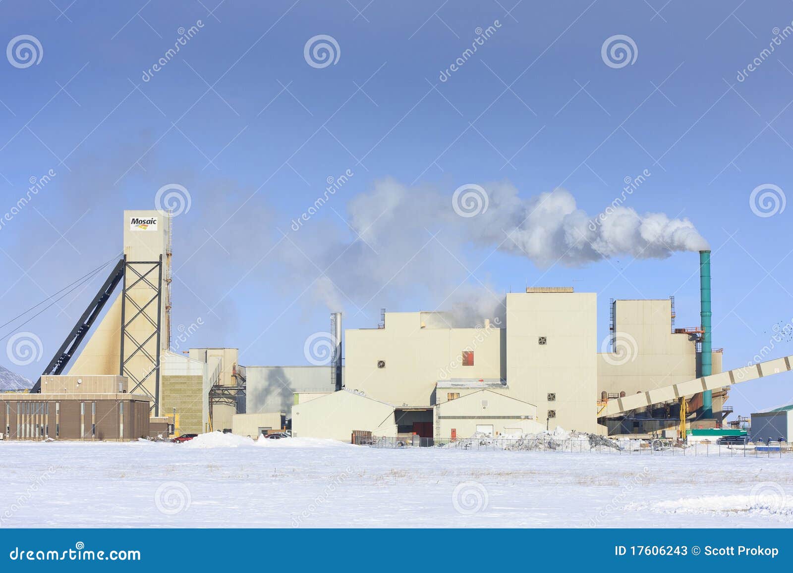 Mosaic K1 potash mine editorial stock photo. Image of esterhazy 17606243