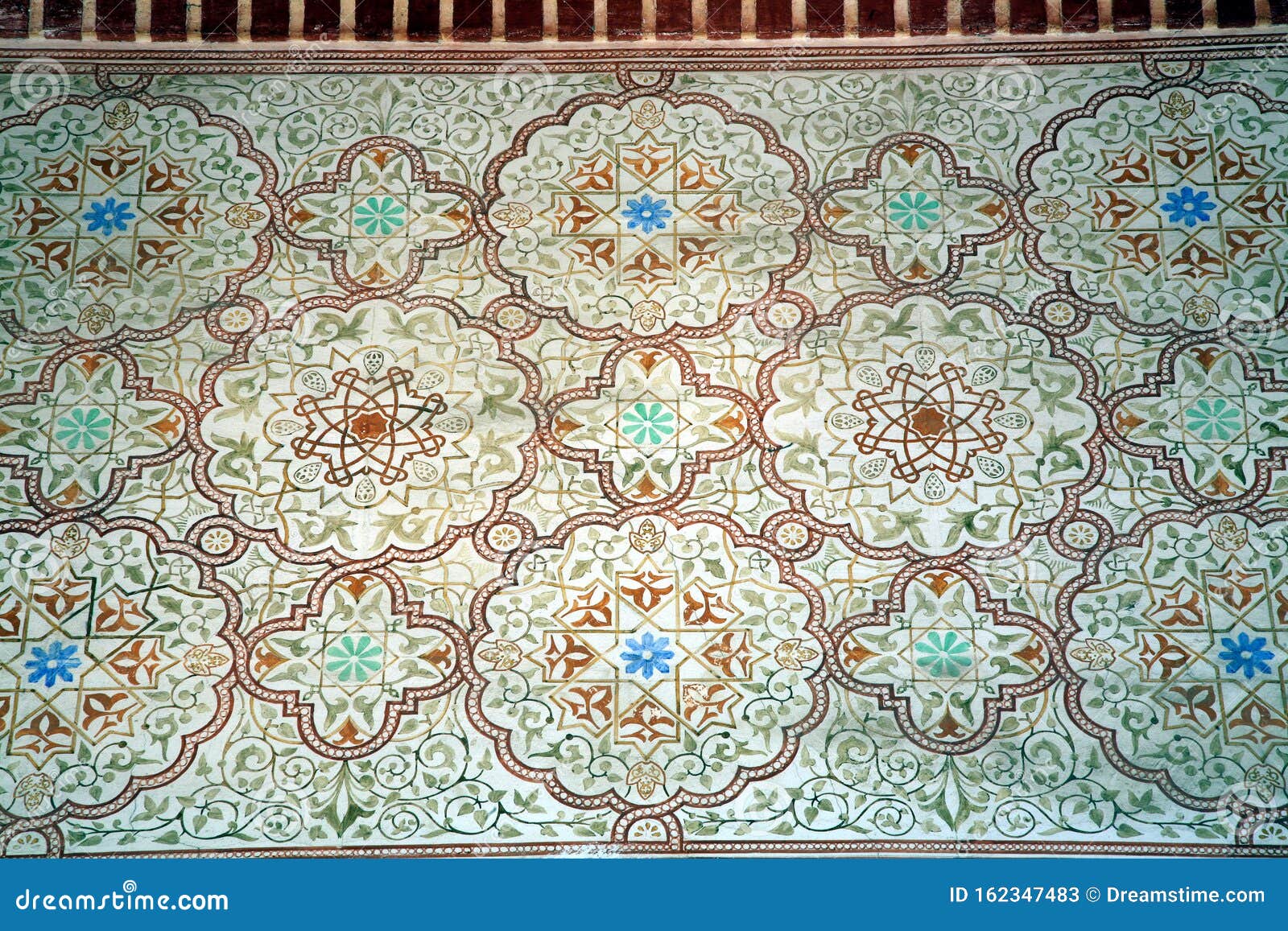 mosaic patterns in al andalus, malaga, andalusia, spain