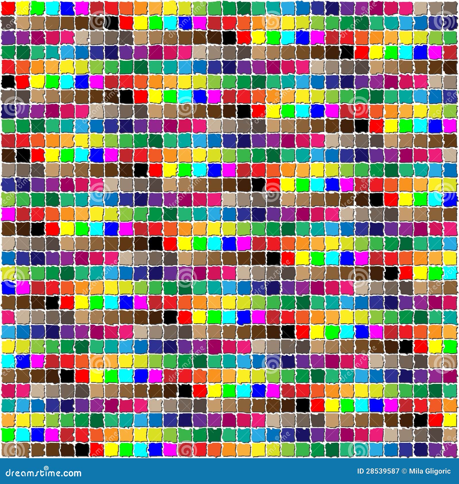 Mosaic tiles in color stock vector. Illustration of geometric 28539587