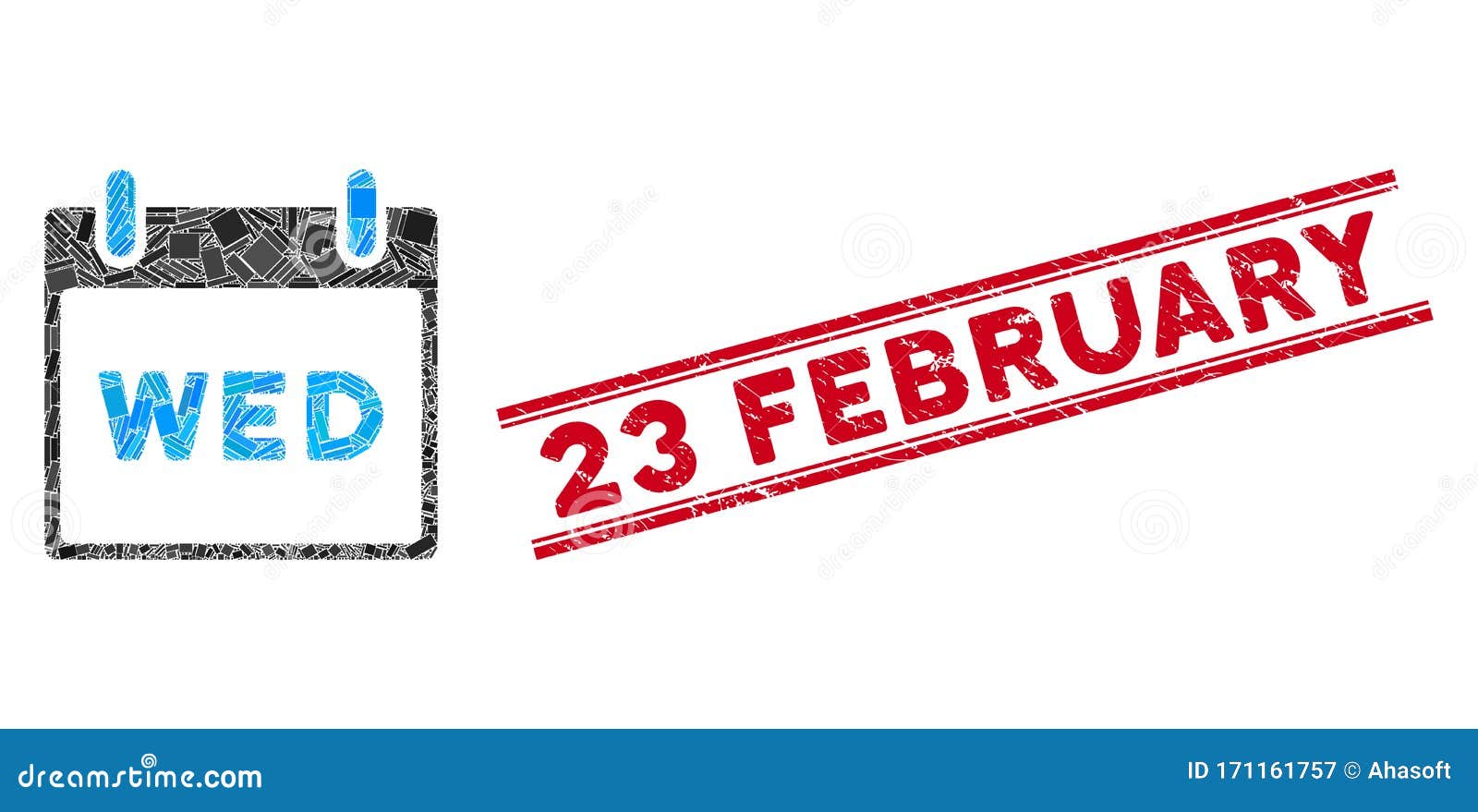 Wednesday Calendar Stock Illustration | CartoonDealer.com #14335069