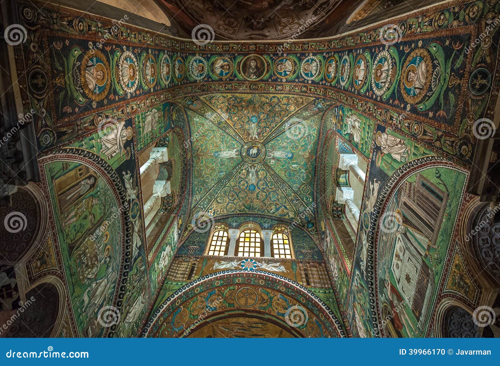 mosaics of basilica of san vitale, ravenna, italy