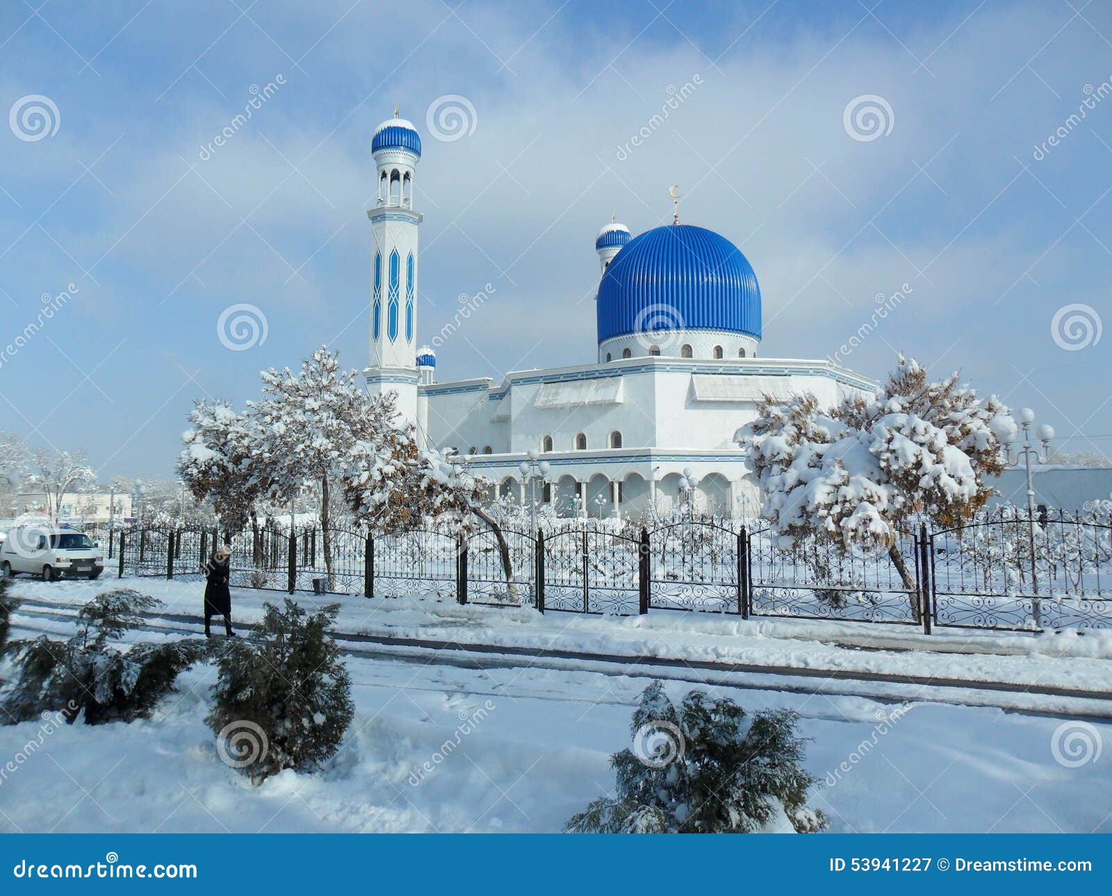 Moschee Im Winterschnee Dœdµn D N Nœ D D D D D D N D D D Nƒ Redaktionelles Stockfotografie Bild Von Kazakhstan Winter