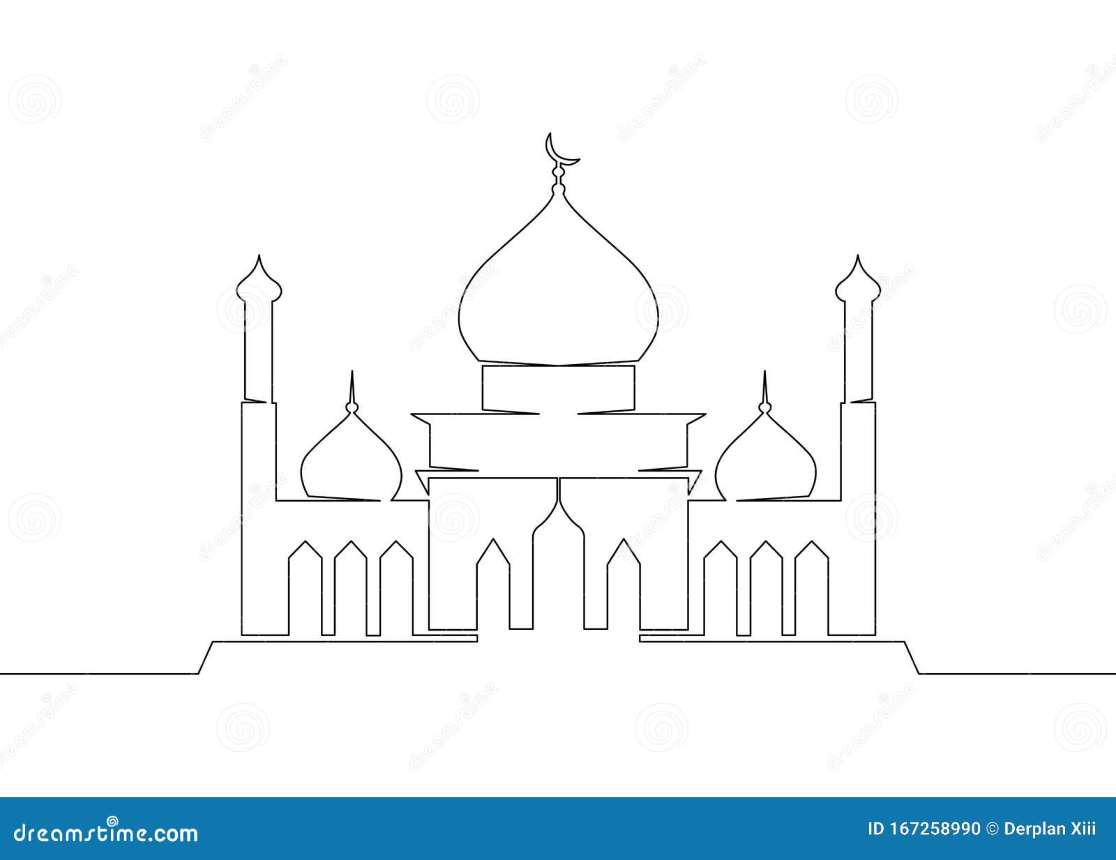Moschee Islam Religion Arabische Architektur Stock Abbildung Illustration Von Architektur Religion