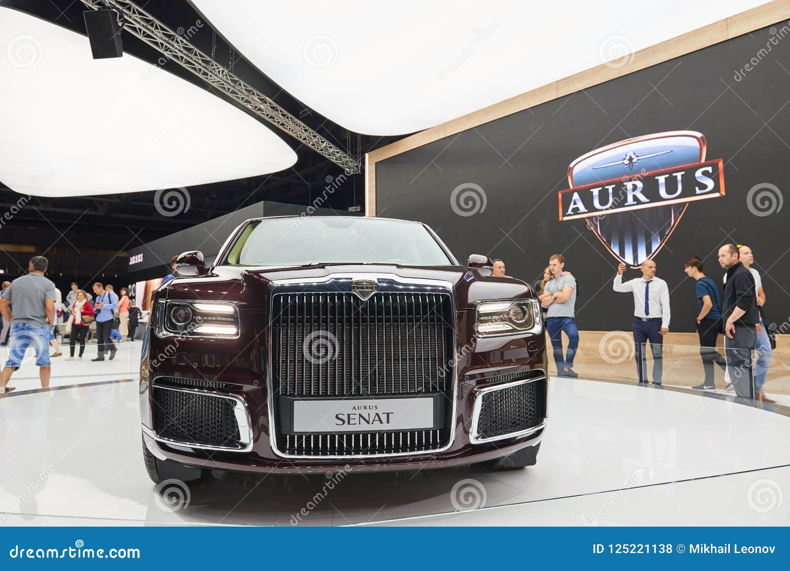 MOSCOW, AUG.31, 2018: New All Wheel Drive Powerful Russian Luxury