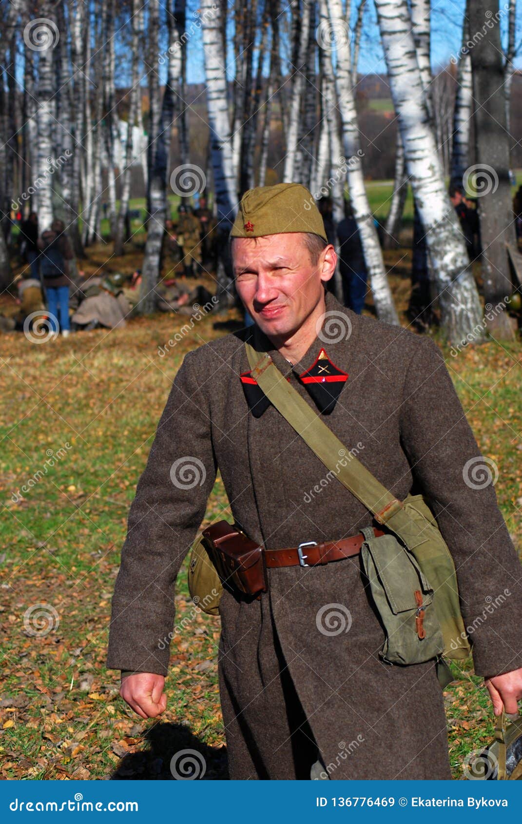 Moscow Battle Historical Reenactment. Russian Soldiers-reenactors ...