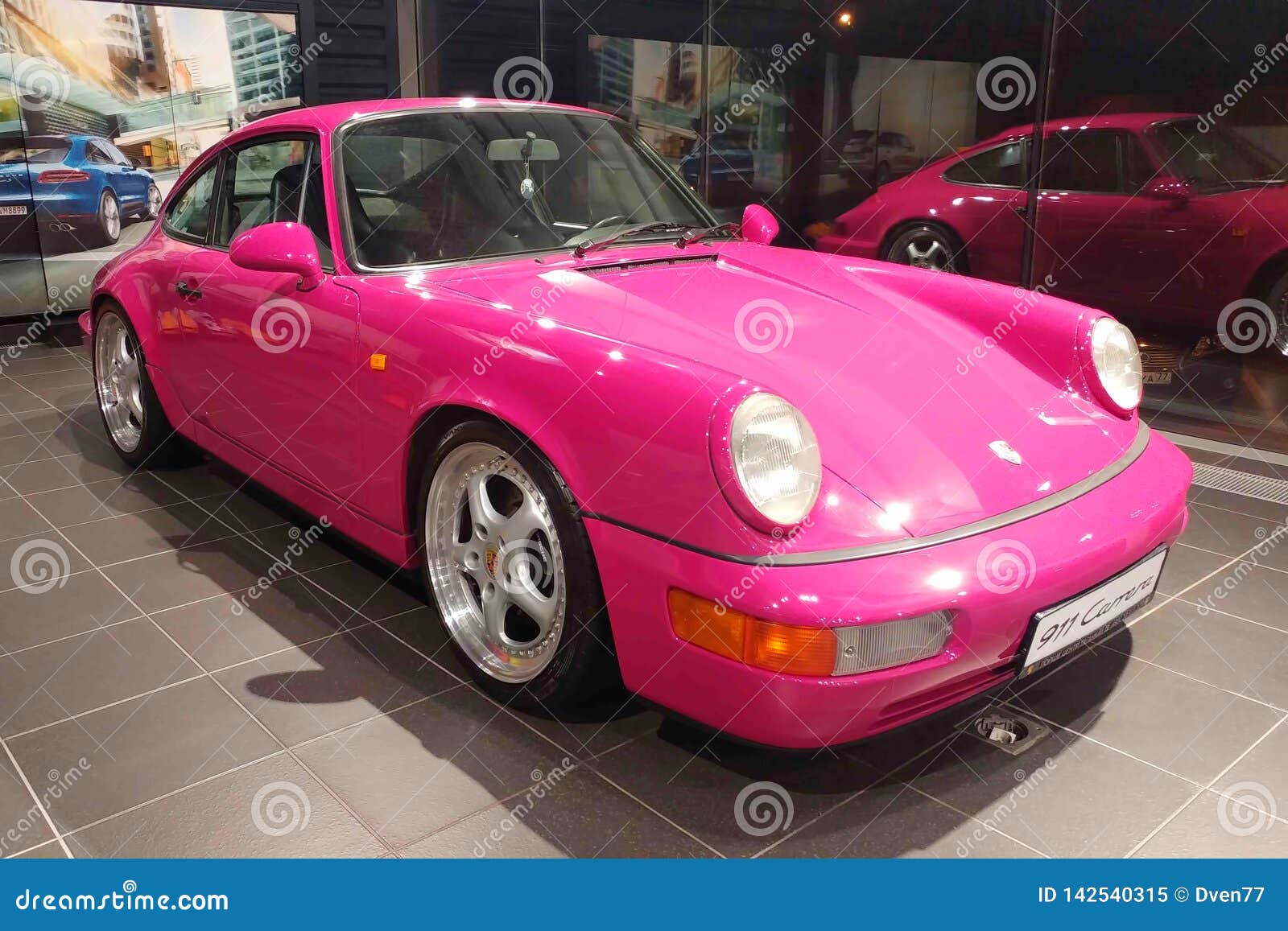 Moscow. February 2019. Pink Porsche 911 Carrera in Showroow of Dealer  Center Editorial Image - Image of nine, luxury: 142540315