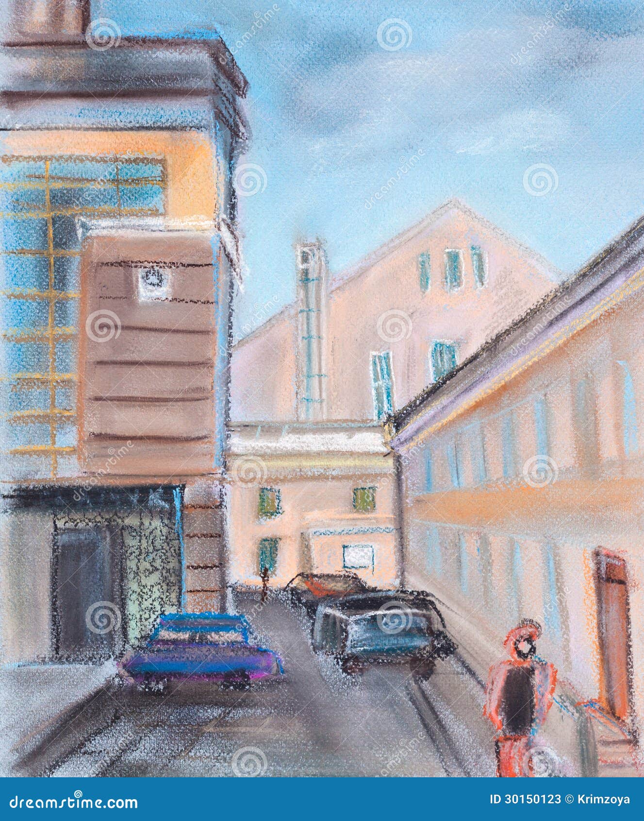 Lanes of Moscow stock illustration. Illustration of city 30150123