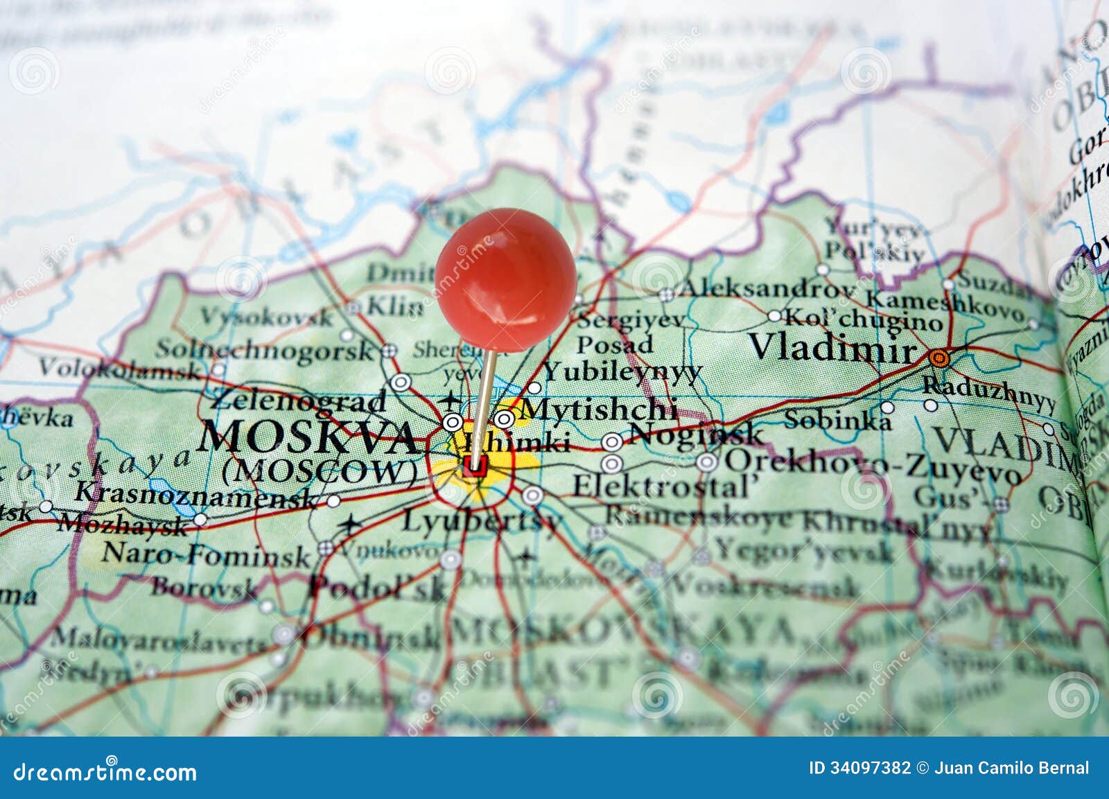 Detailed Map Of Moscow Russia