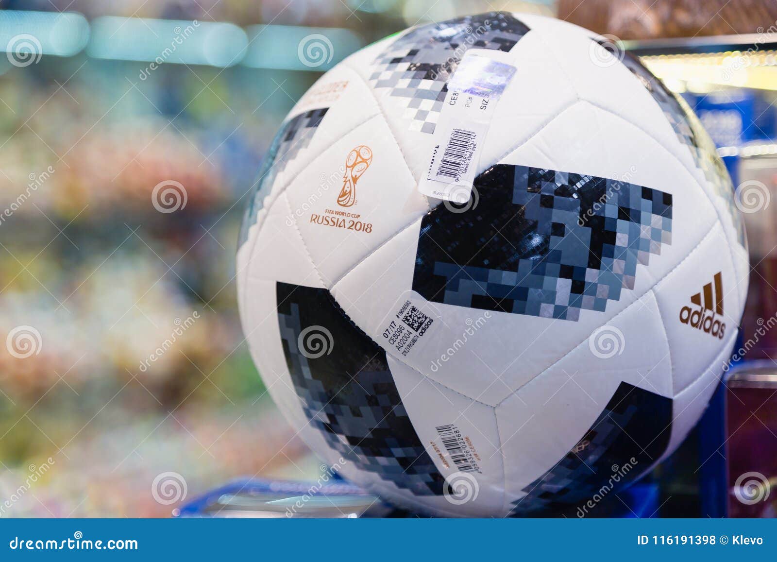 MOSCOW, RUSSIA - APRIL 30, 2018: TOP GLIDER Match Ball Replica for